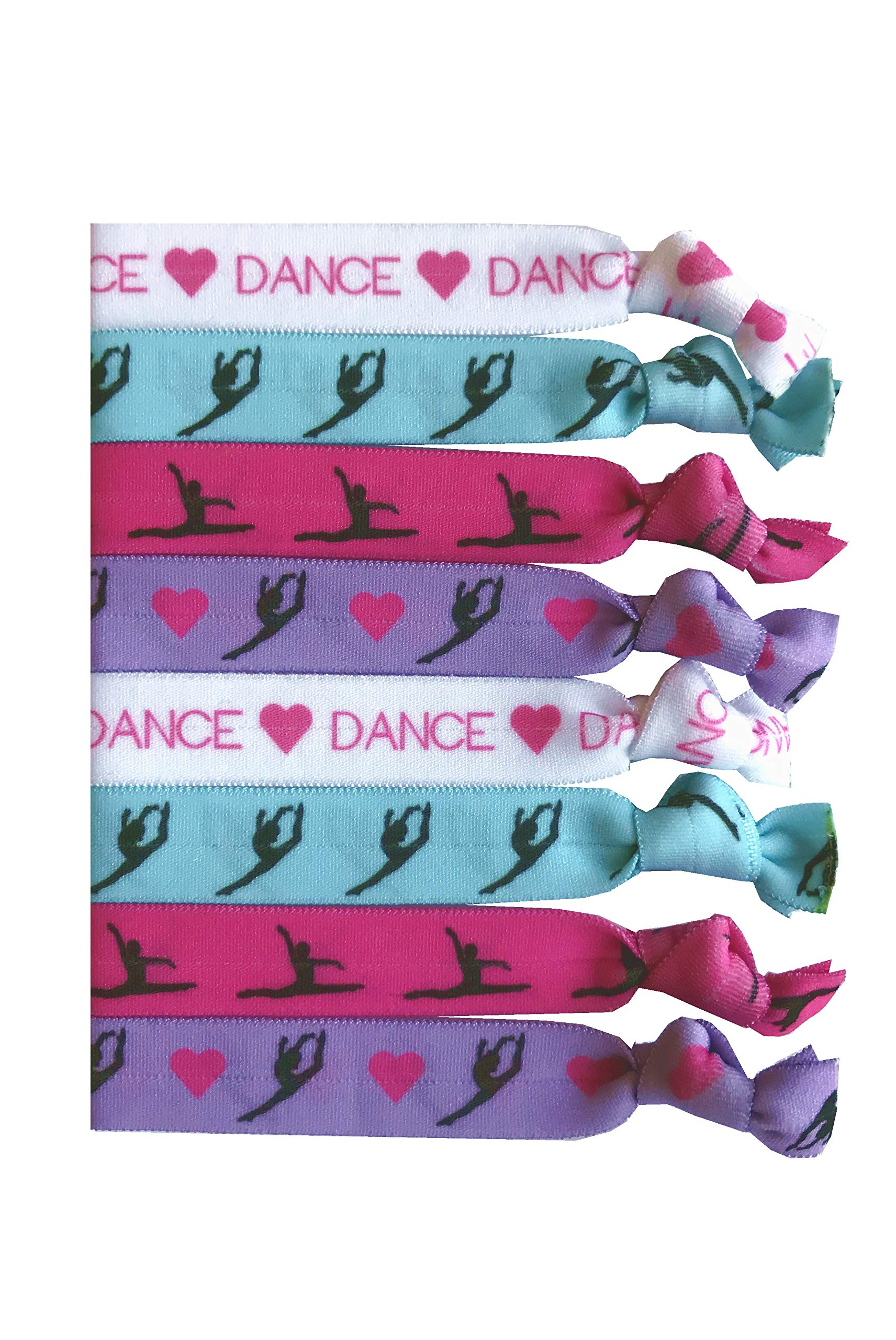 8 Piece Dance Gift Hair Elastics Dance Gifts for Girls Dancer Gifts