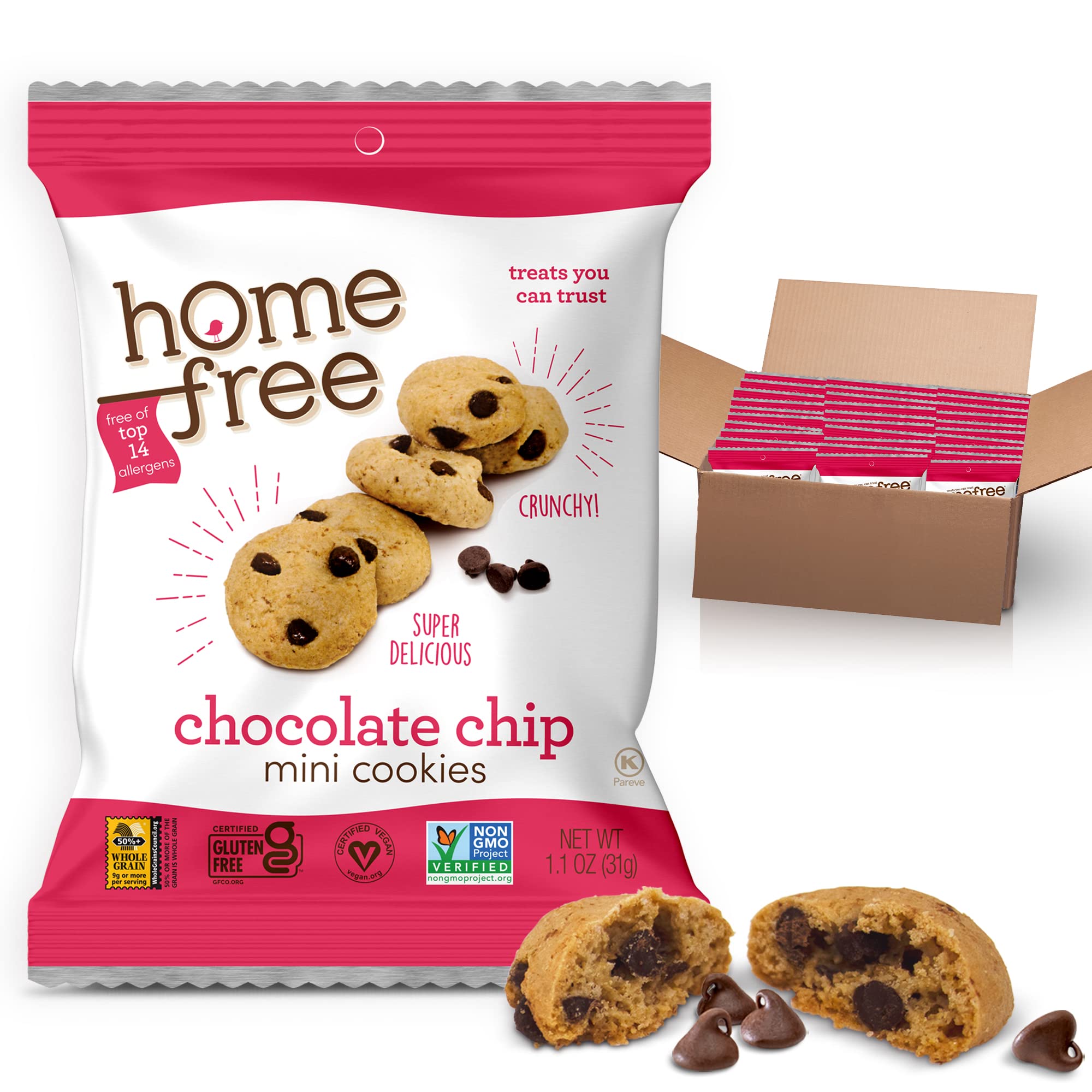 Crunchy Chocolate Chip Cookies, Gluten-free, Allergy-Friendly