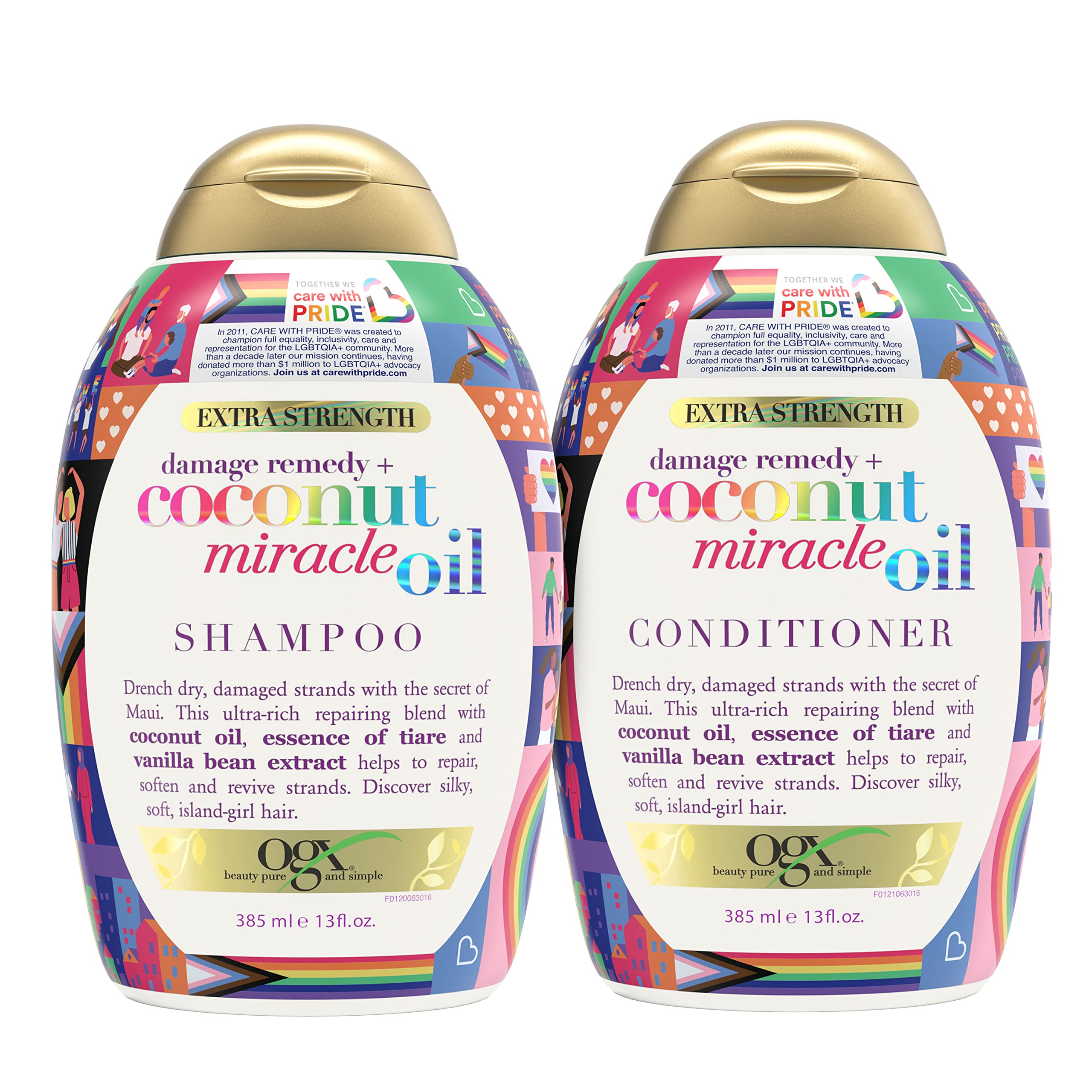 OGX Coconut Miracle Oil Extra Strength Shampoo & Conditioner 2 Pack