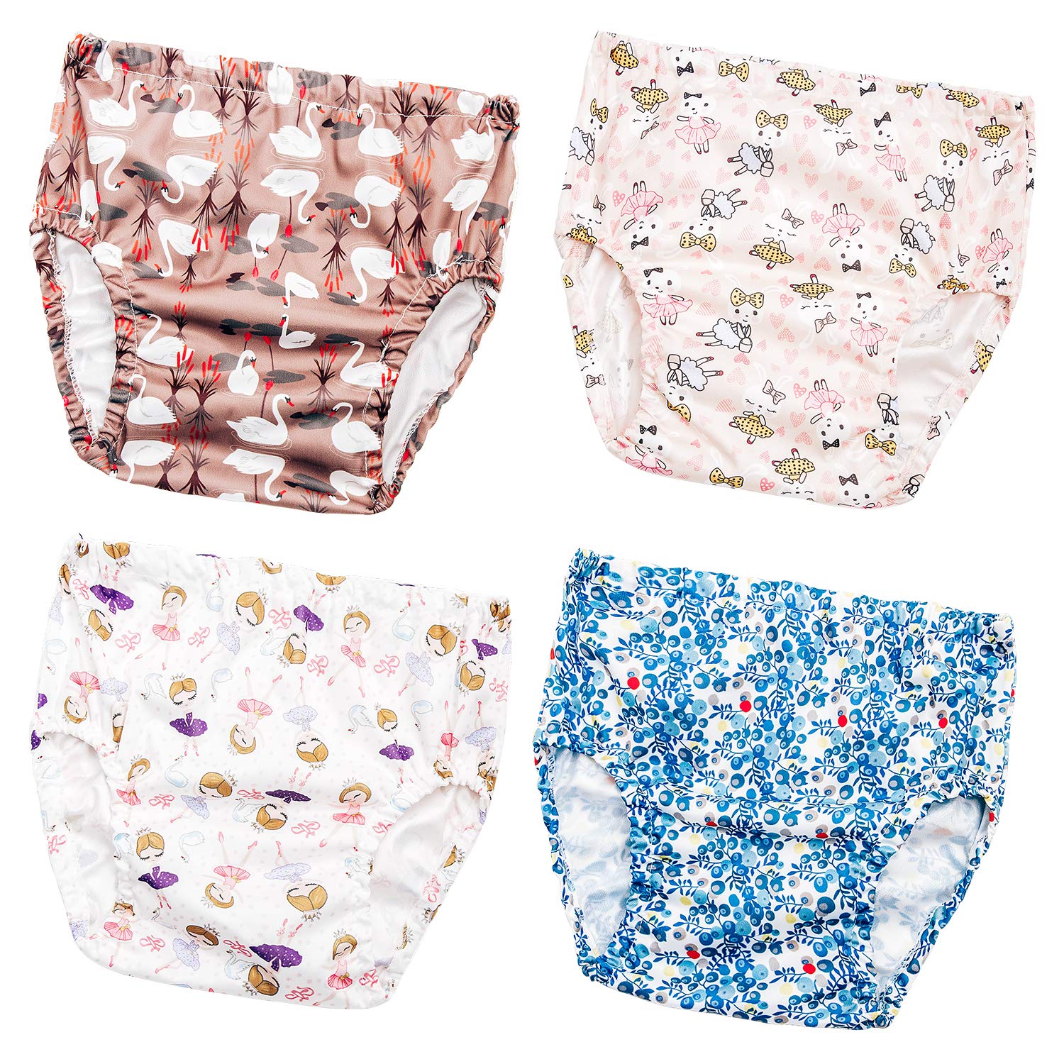 6 Packs Plastic Pants for Toddlers Cloth Diaper Covers Soft Reusable  Portable Rubber Pants for Toddlers Plastic Underwear Covers for Potty  Training