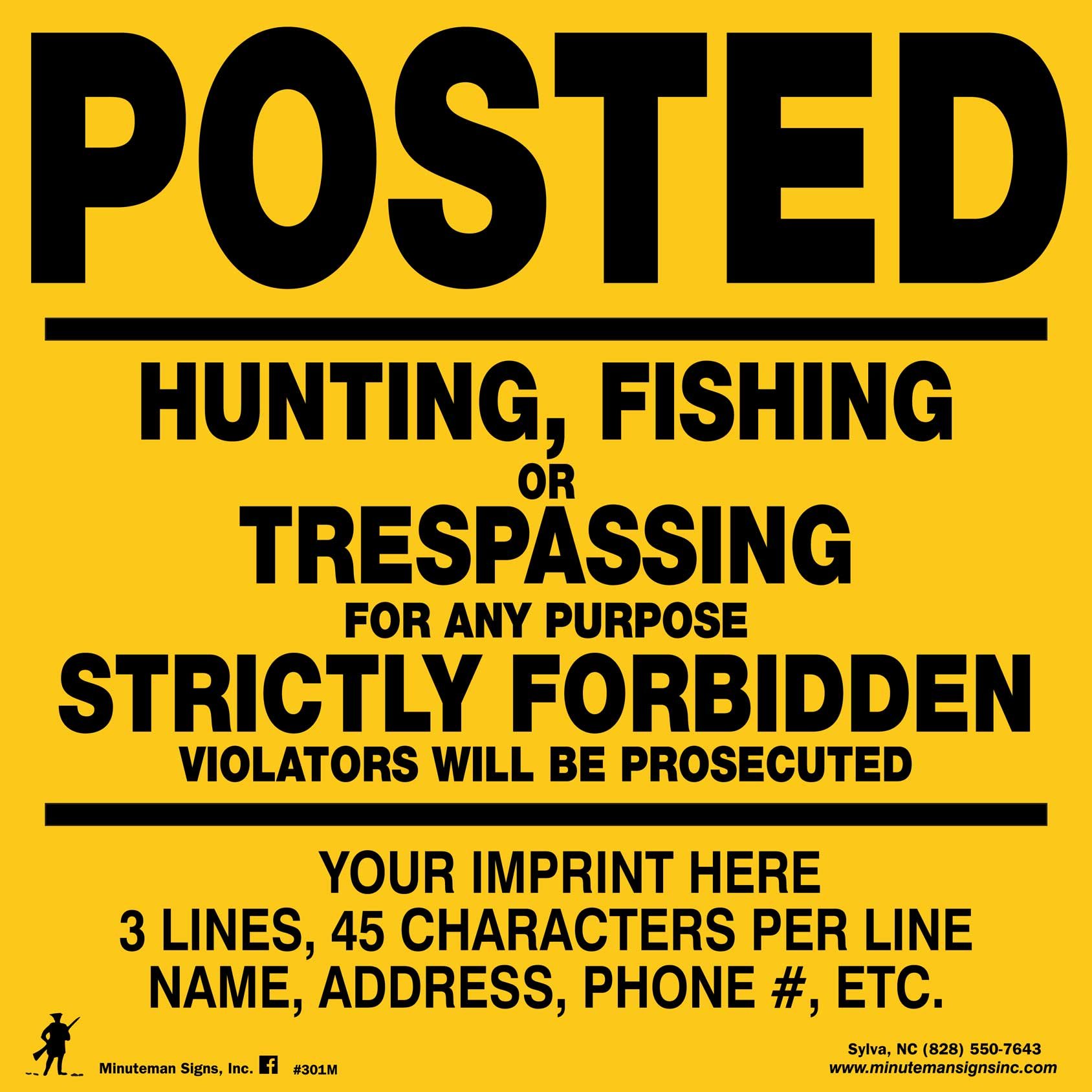 Posted Signs No Trespassing No Hunting Signs, (100 Pack) Posted Signs No  Hunting