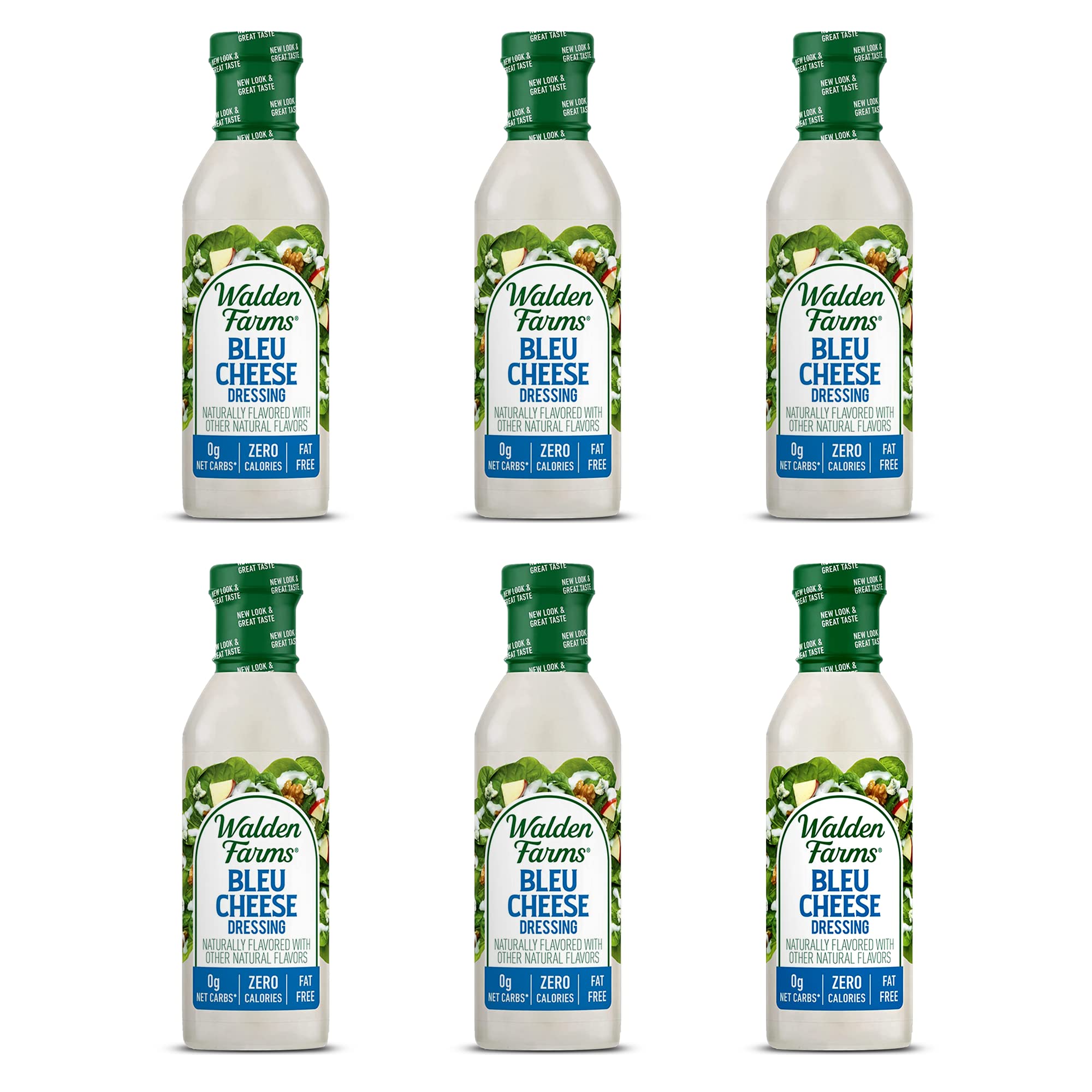 Walden Farms Bleu Cheese Dressing 12 oz Bottle (6 Pack) Fresh and  Delicious, 0g Net Carbs