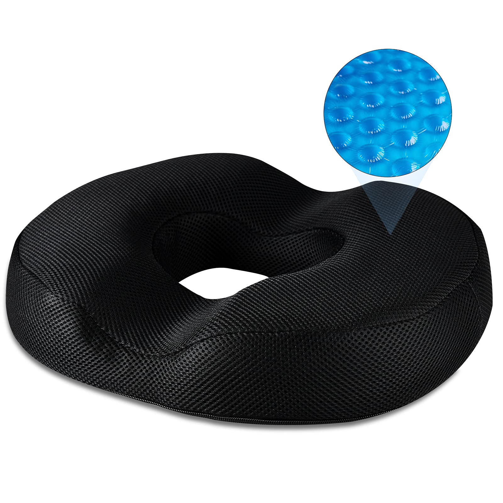 Donut Pillow, Breathable Sitting Pad for Tailbone Pain Pressure Sores