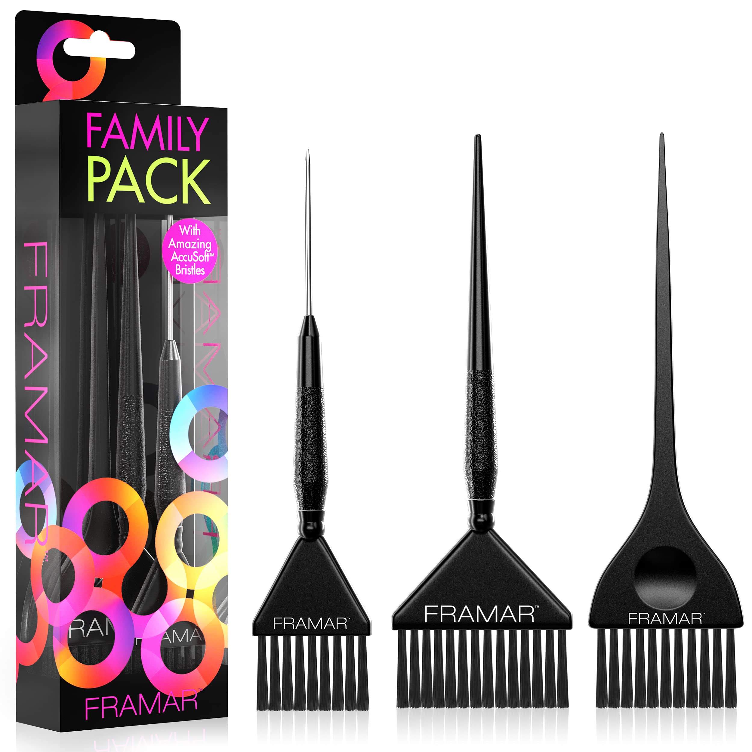 Framar Family Hair Color Brush Set Hair Dye Brush Kit Hair