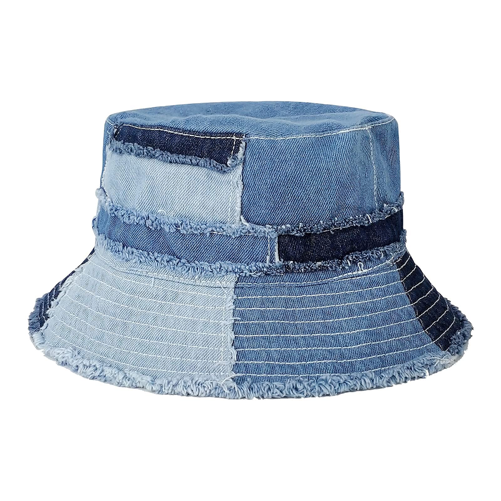 Light blue denim summer Sun hat, hiking hat, women's Sun hat, travel hat, wide brim summer hat, cotton sunhat, denim Beach hat, Active style