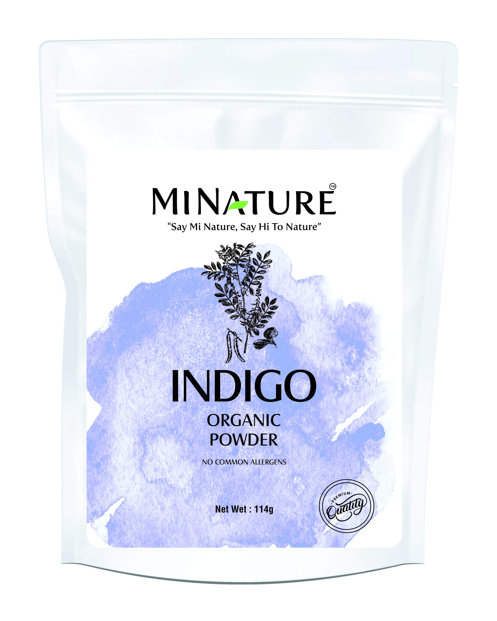 100% Indigo Powder (Indigofera Tinctoria)- Natural Blue to Brownish-Black  Plant Hair Dye