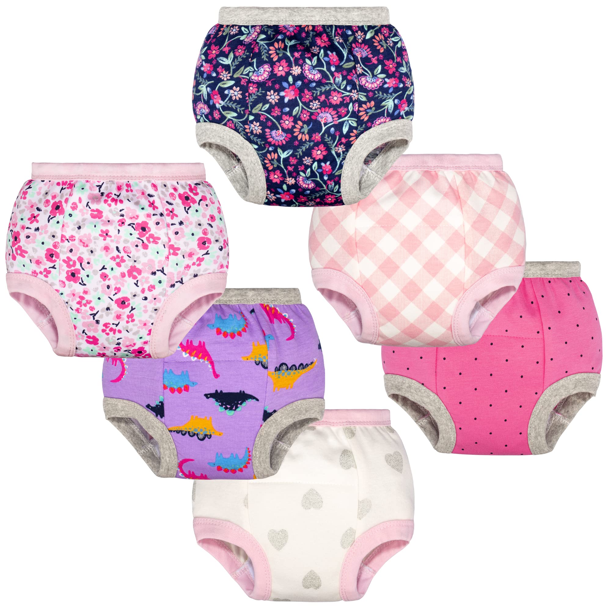  8 Packs Potty Training Pants Cotton Absorbent Training  Underwear For Toddler Baby Gir 5T