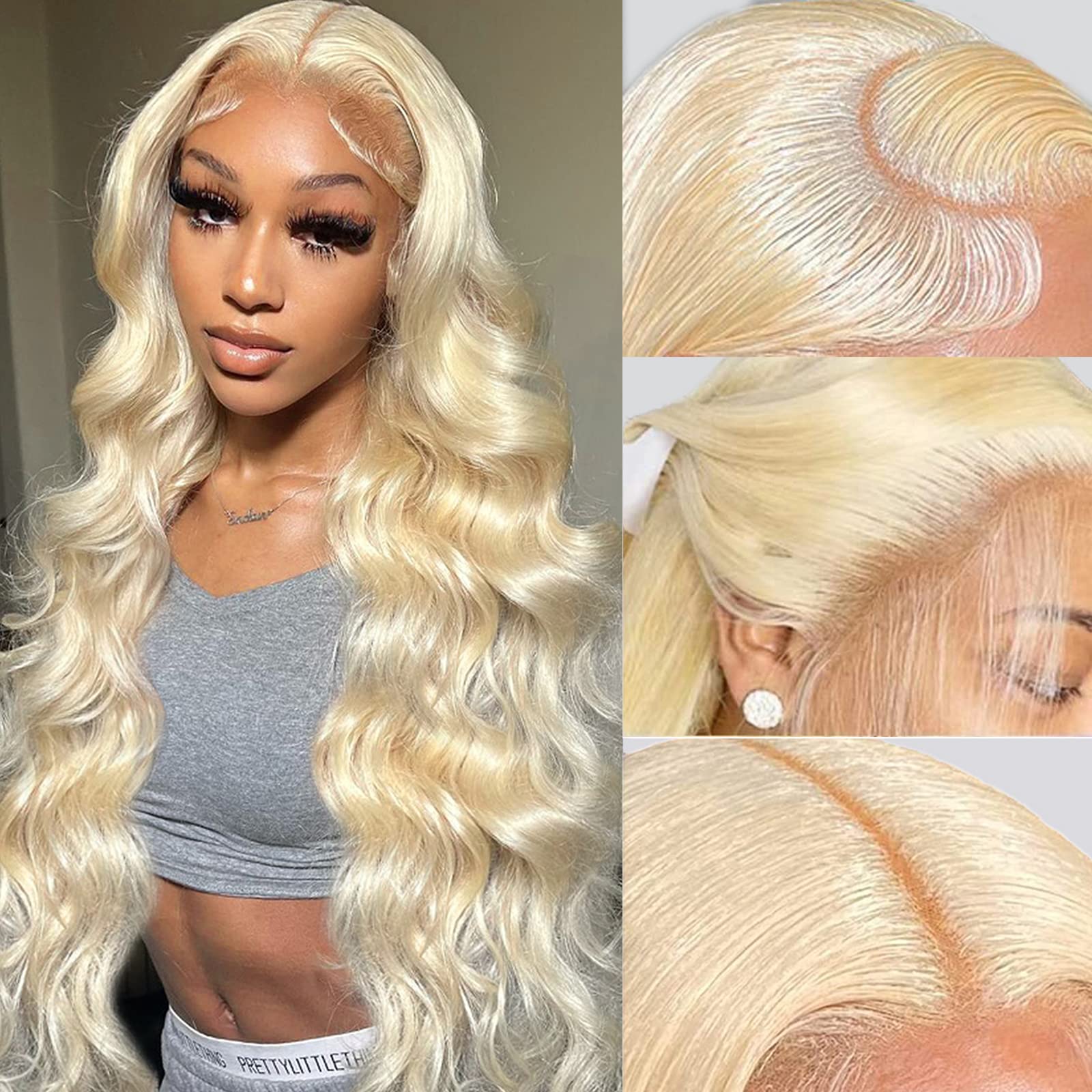 ALot 613 Lace Front Wig Human Hair 13x6 Transparent 613 HD Lace