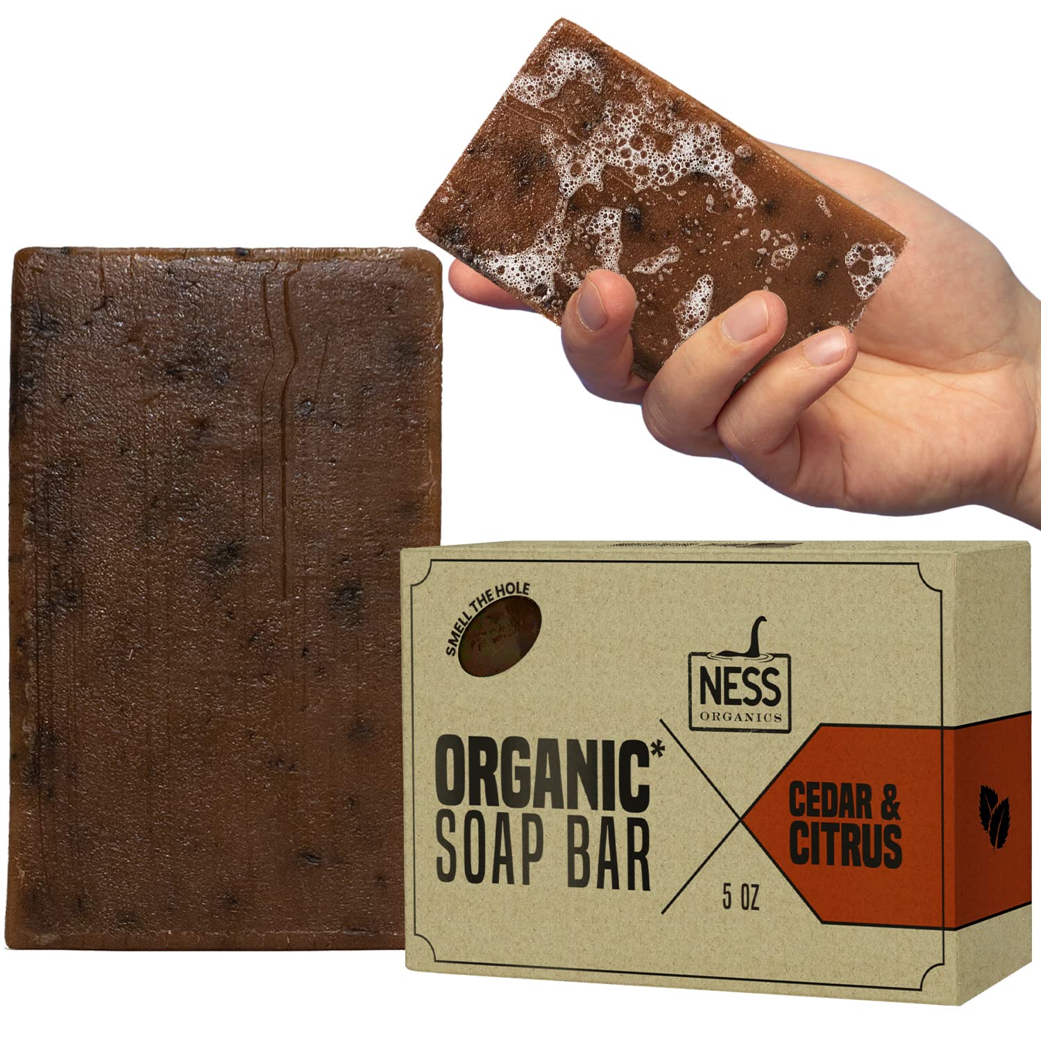 Cedar Citrus Bar Soap, Men's Soap, Natural Soap for Men