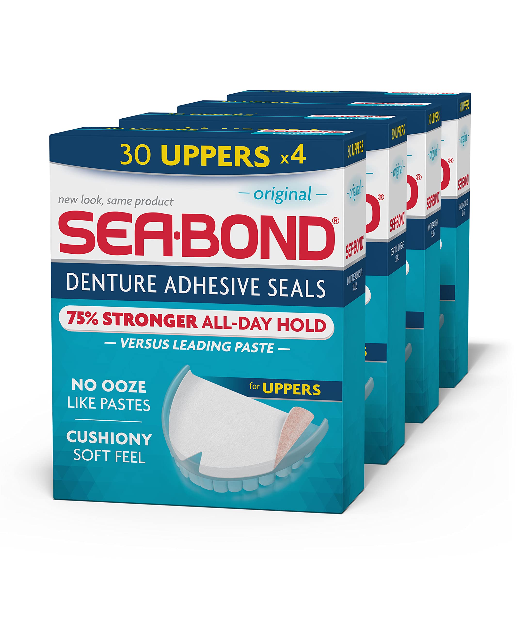 Sea Bond Denture Adhesive Wafers, Uppers, Original - 15 uppers