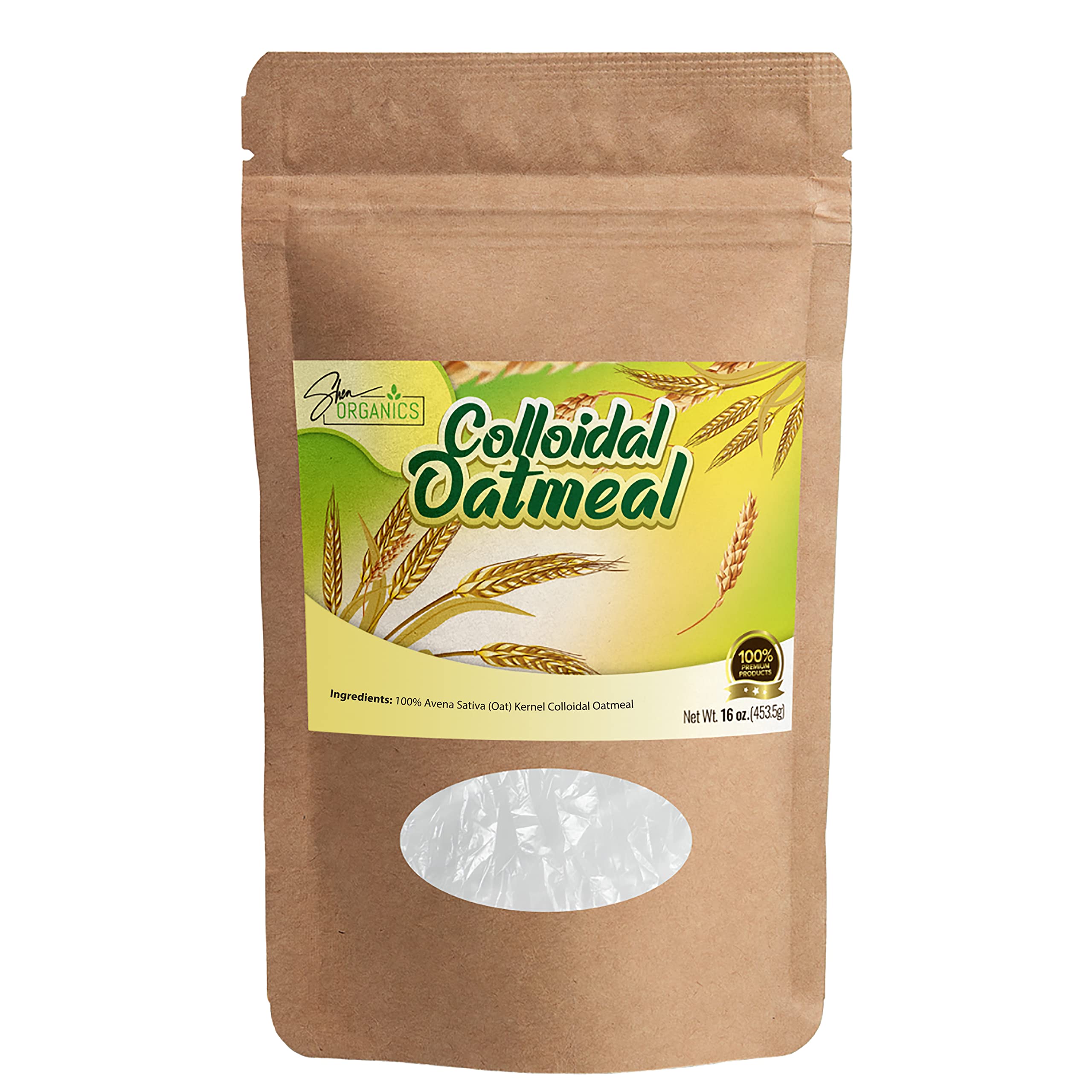 2lb COLLOIDAL OATS, Certified Organic Avena Sativa, Water Soluble Skin  Conditioner, Real/Not Ground Oats, Two Wild Hares