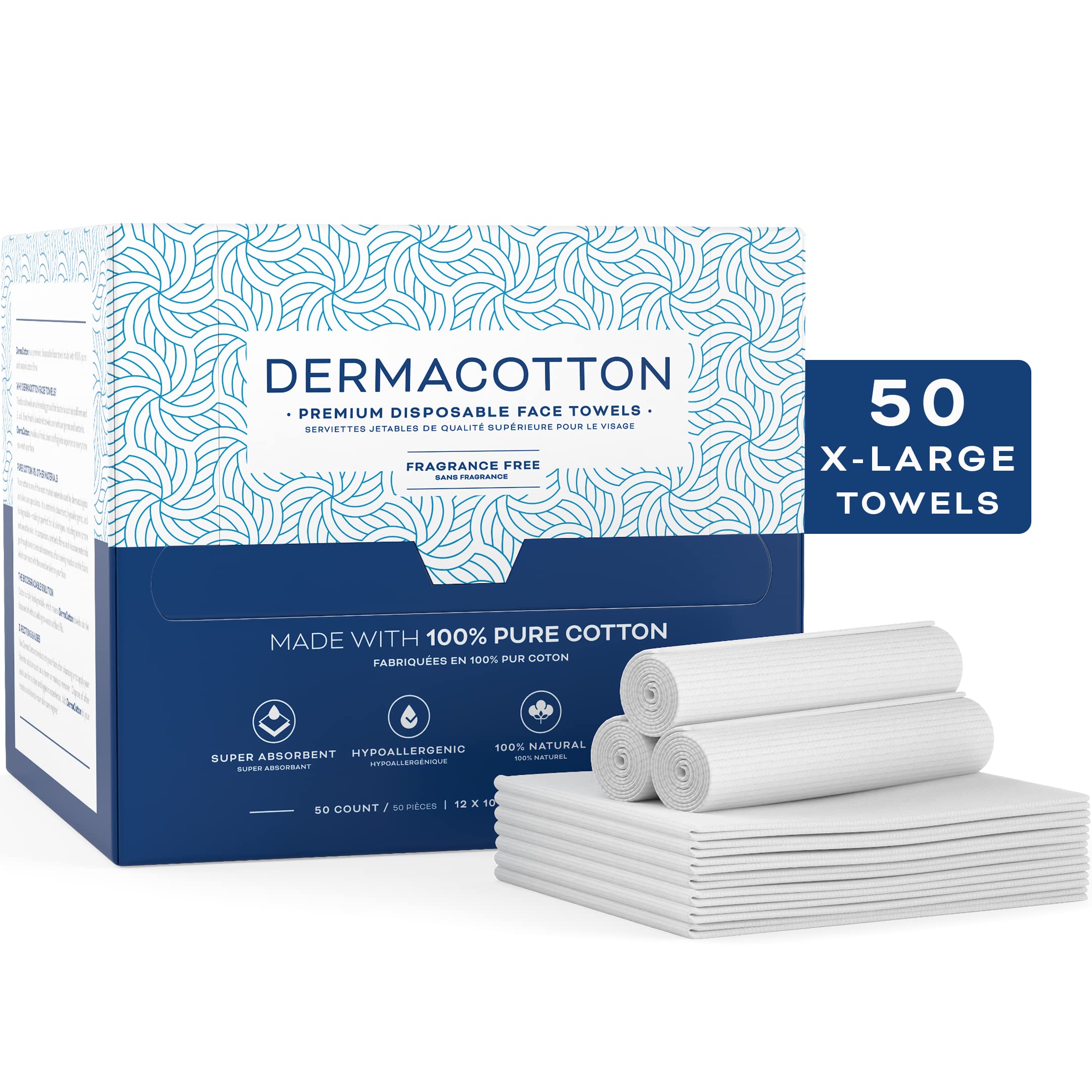 Disposable Cotton Face Towels – Super Soft Face Wipes, Hypoallergenic  Makeup Remover Wipes, Suitable for All Skin Types Including Sensitive Skin  –