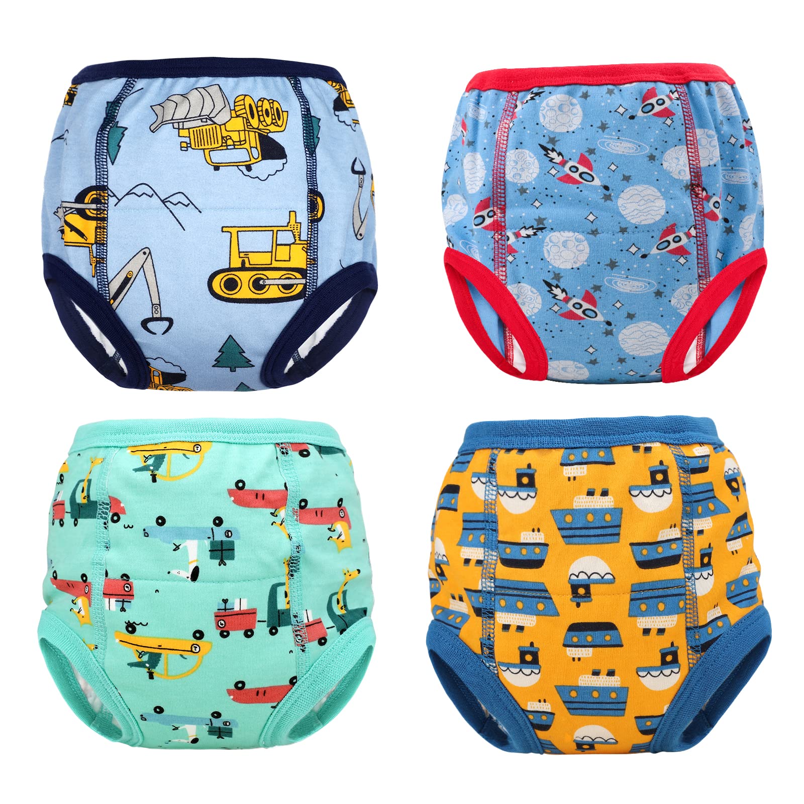 MooMoo Baby Training Underwear 4 Packs Absorbent Toddler Potty