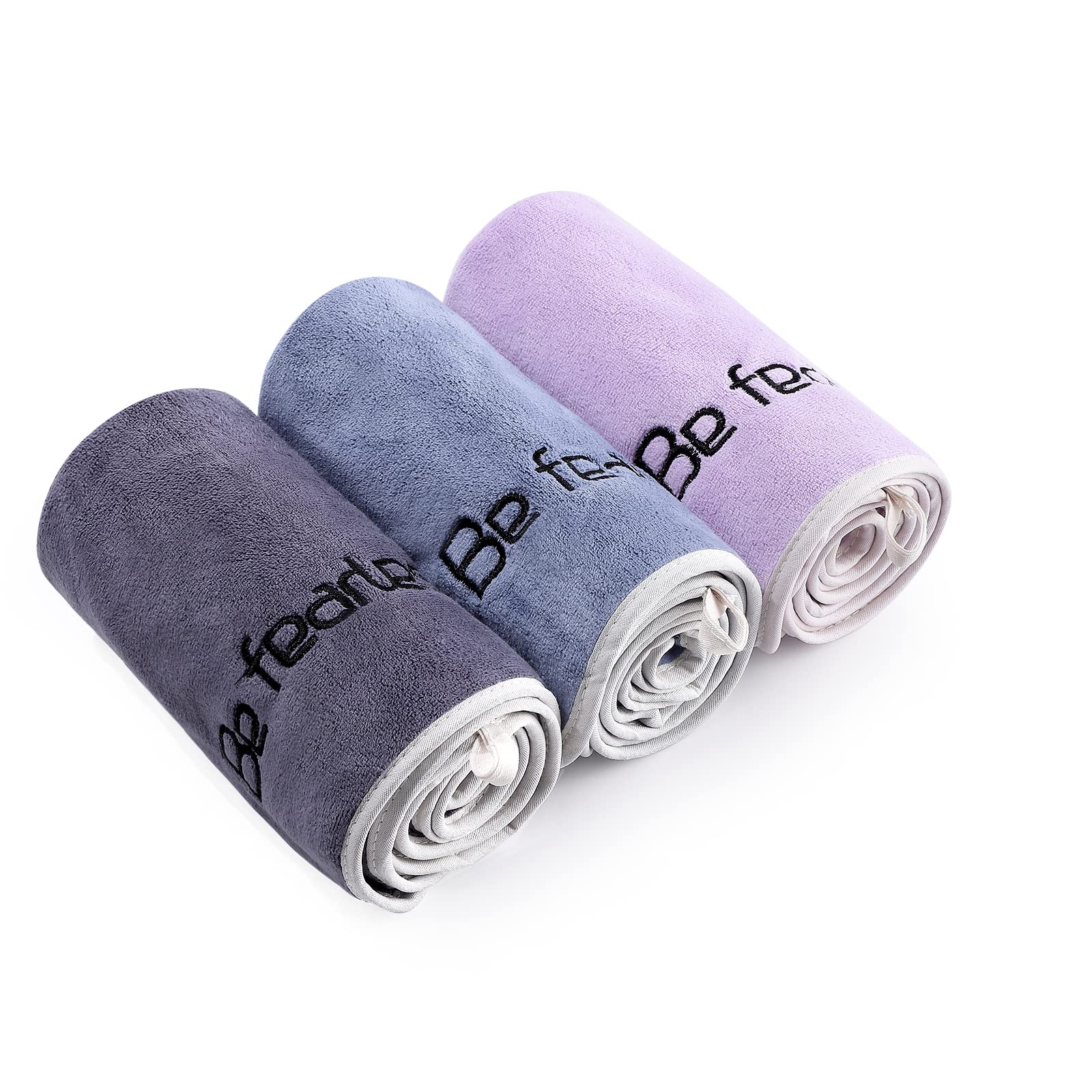 BOBOR Gym Towels Set, Microfiber Sports Towel for Men and Women, Super Soft  and Quick-Drying 3-Pack Set Towel, for Tennis, Yoga, Cycling, Swimming  (1Blue+1Purple+1Gray, 14 x 29) 1blue+1purple+1gray 14 x 29