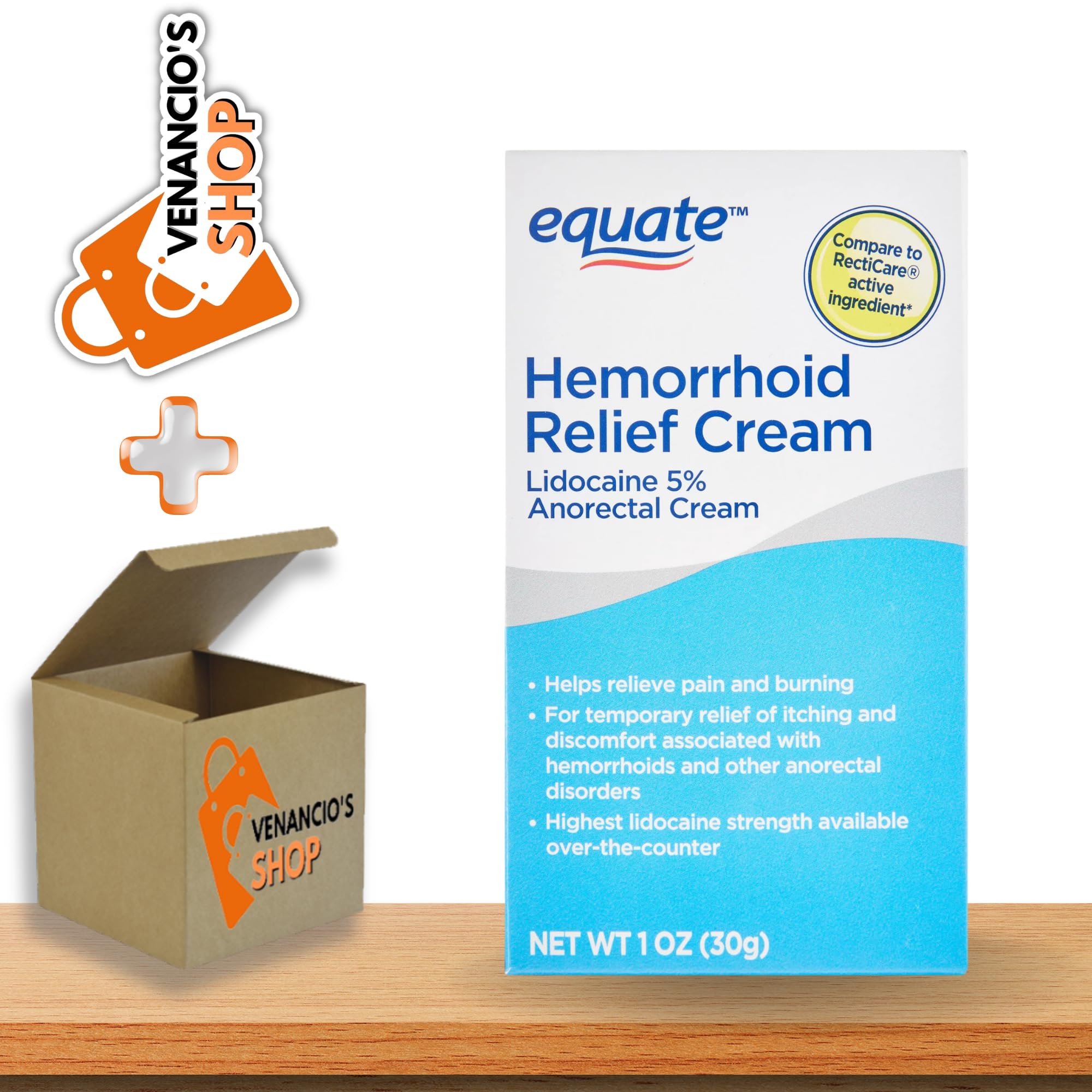 Equate Hemorrhoid Relief Cream With 5 Lidocaine Topical Ointment Anorectal Hemorrhoid Cream 1 