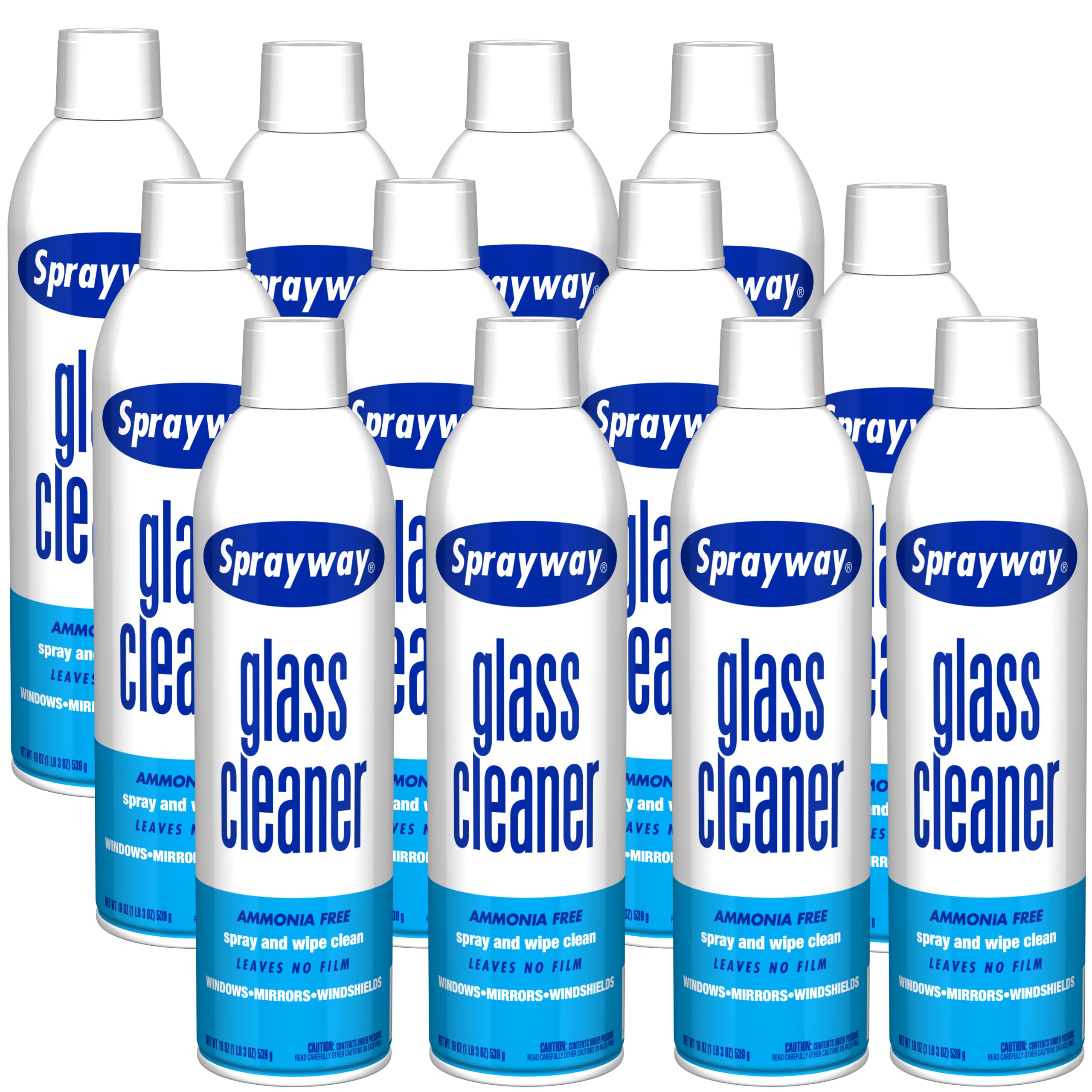 Sprayway Glass Cleaner - 19 oz Aerosol Spray Can