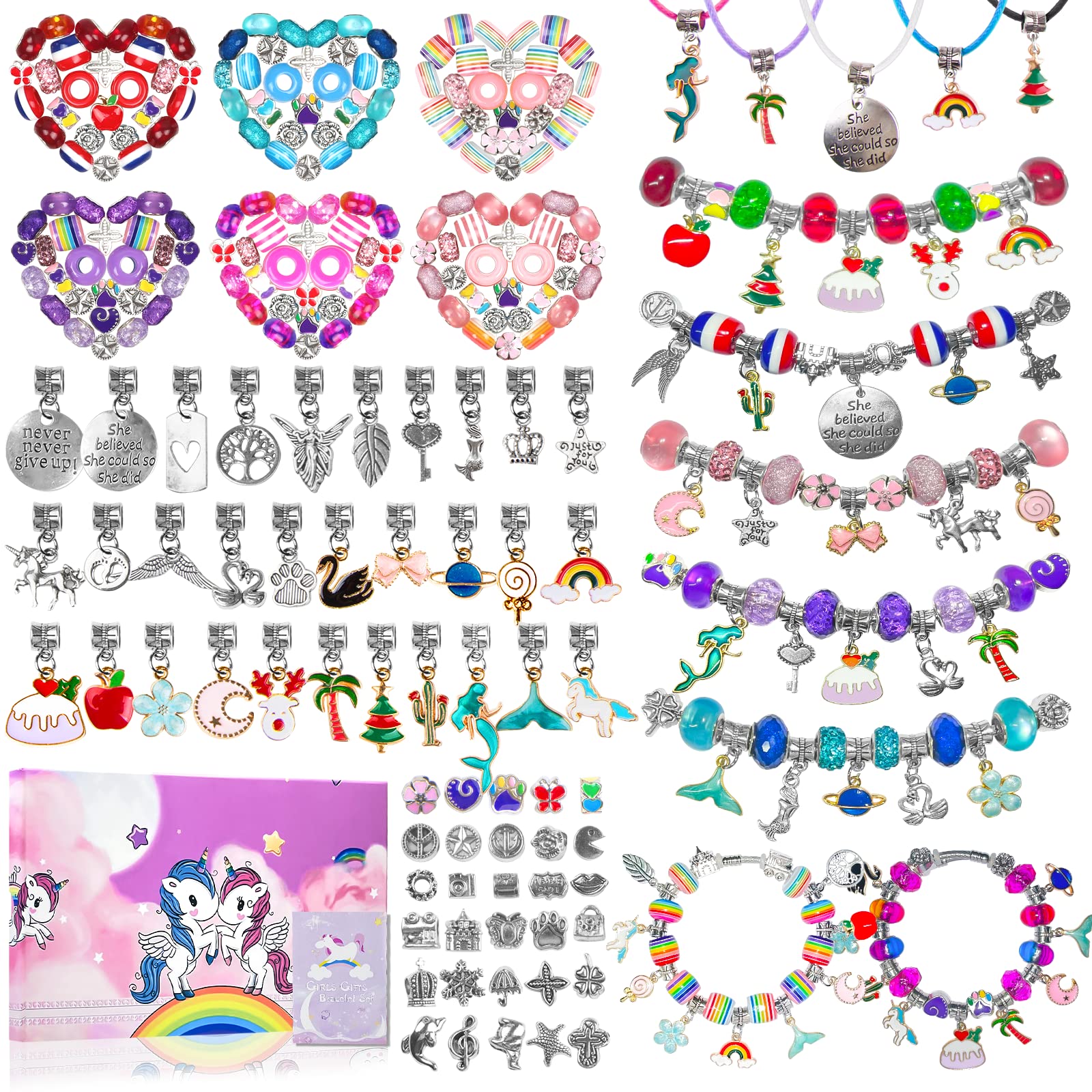 Beads, Unicorn/Mermaid Crafts Gifts Set Jewelry Set Bracelet Making Kit for Girls  Teens Age 8-12 - China Jewelry Set and Homemade Crystal Beads Bracelet  price