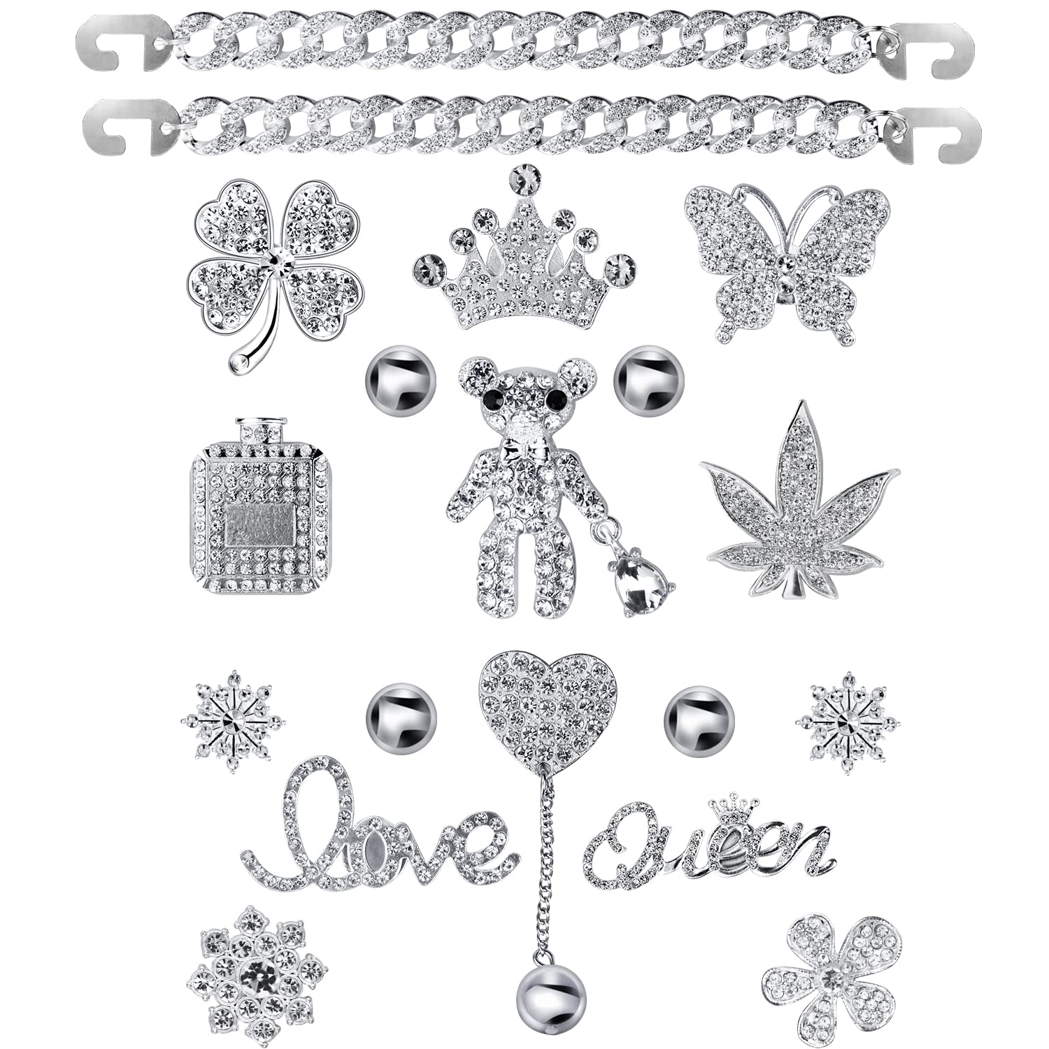 Designer Croc Charms on X: Check out All the Rhinestone Jibbitz