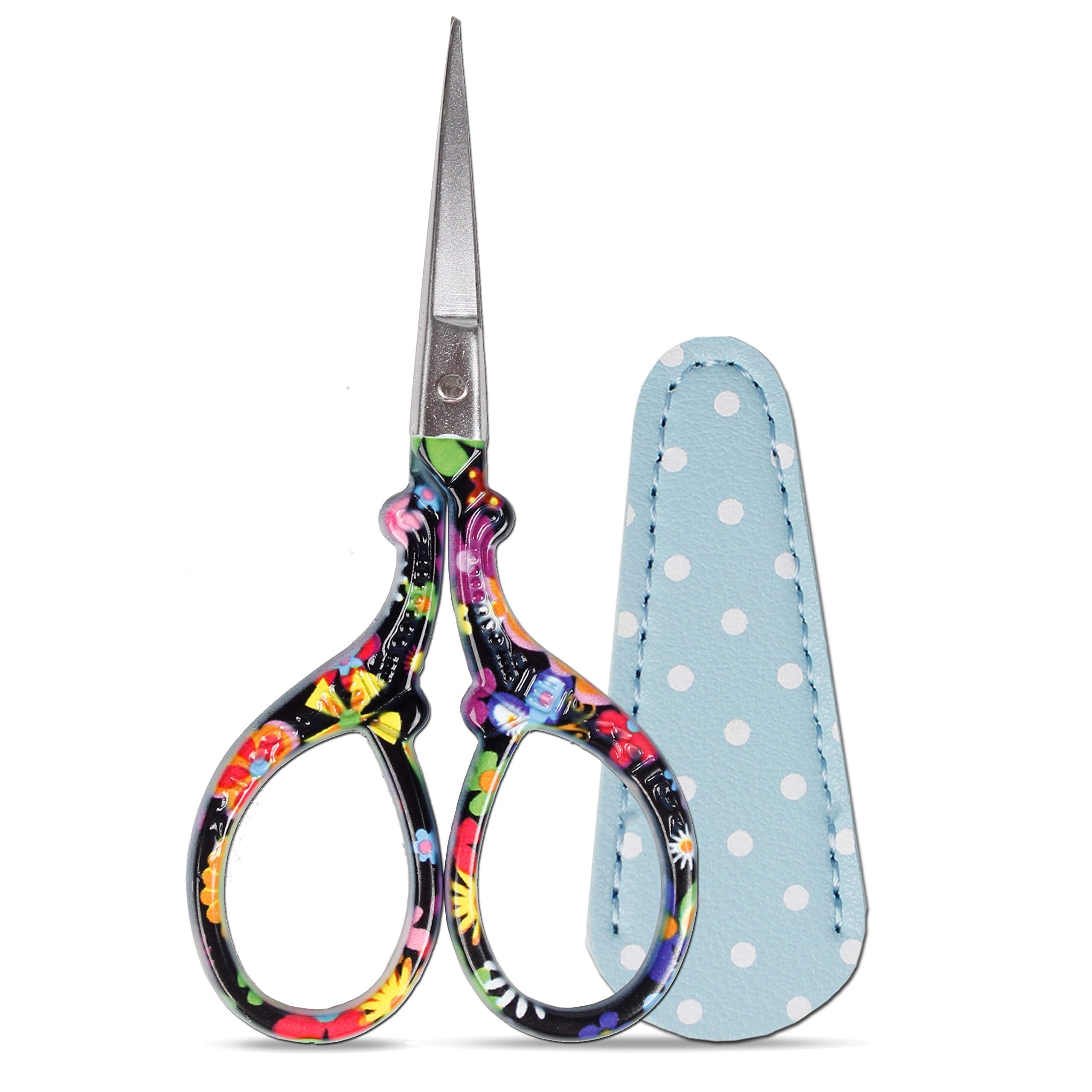 Creativ Mini/Fine Embroidery Scissors Sewing Crafts Small - Very Sharp  Point - Needlework Office Crafts Black
