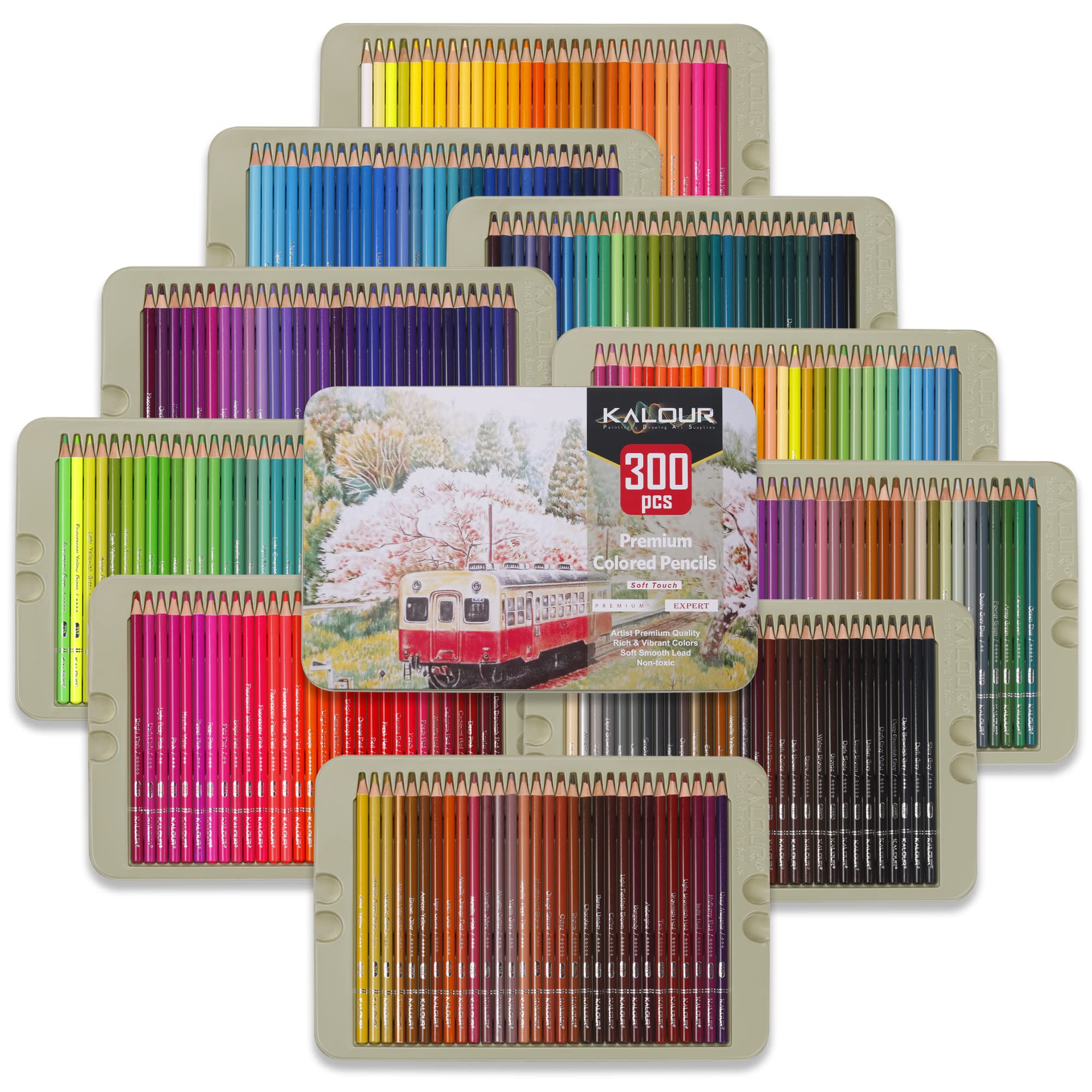 Colour Painting Pencil, Coloured Pencils Set, Soft Core Drawing