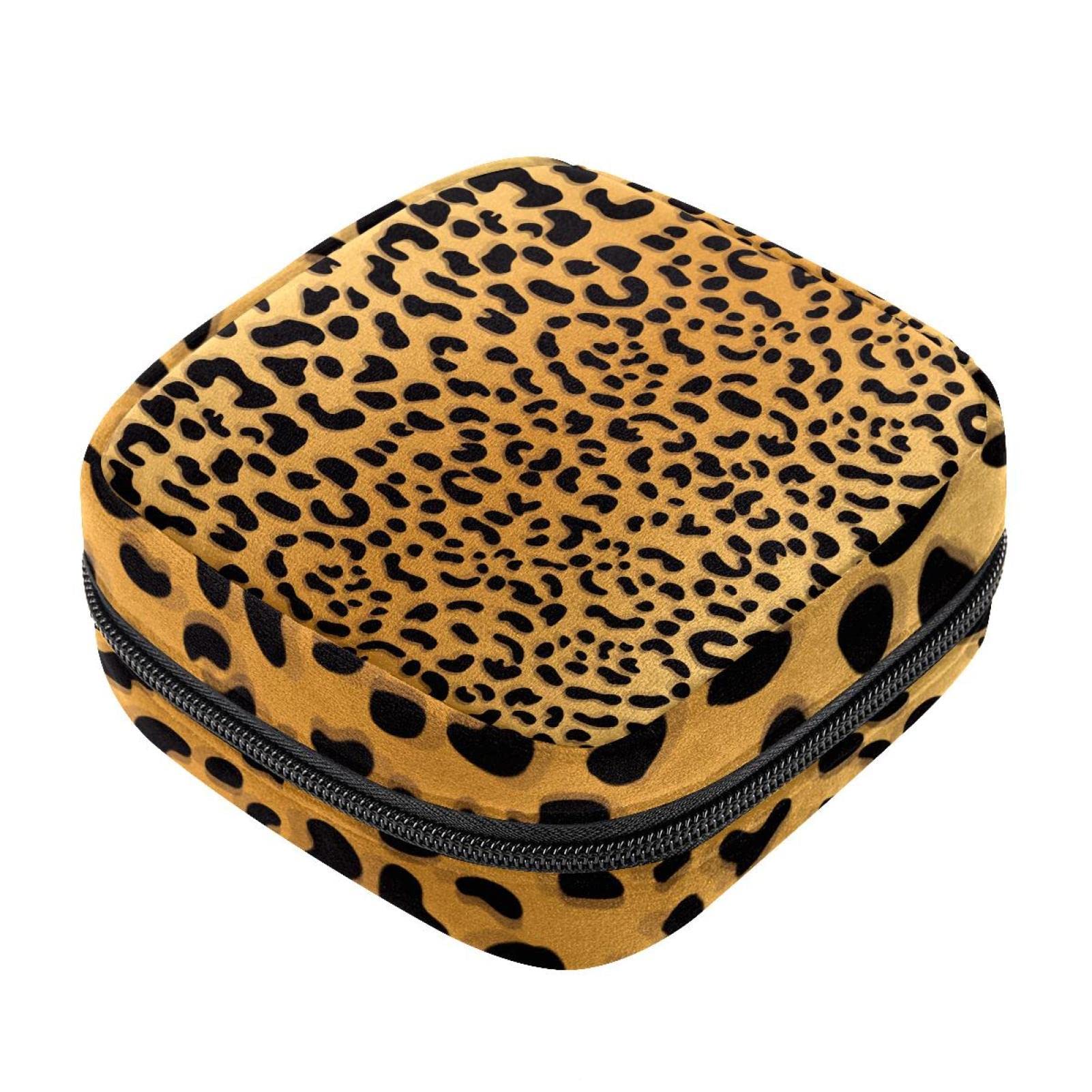 Leopard Skin Pattern,Period Pouch Portable,Tampon Storage Bag,Tampon Holder  for Purse Feminine Product Organizer : Health & Household 