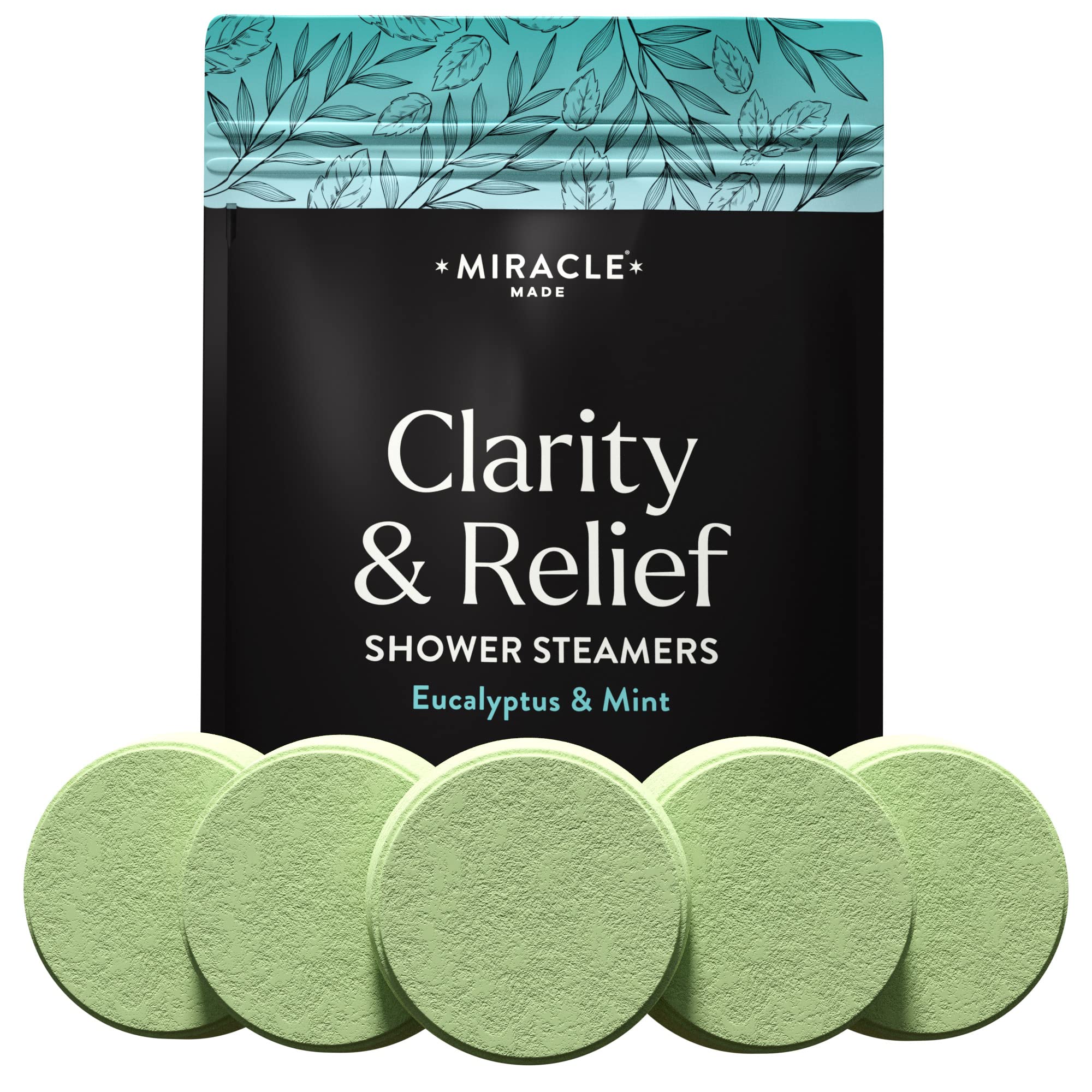 Miracle Made Aromatherapy Shower Steamers - 15 Tablets Eucalyptus And ...