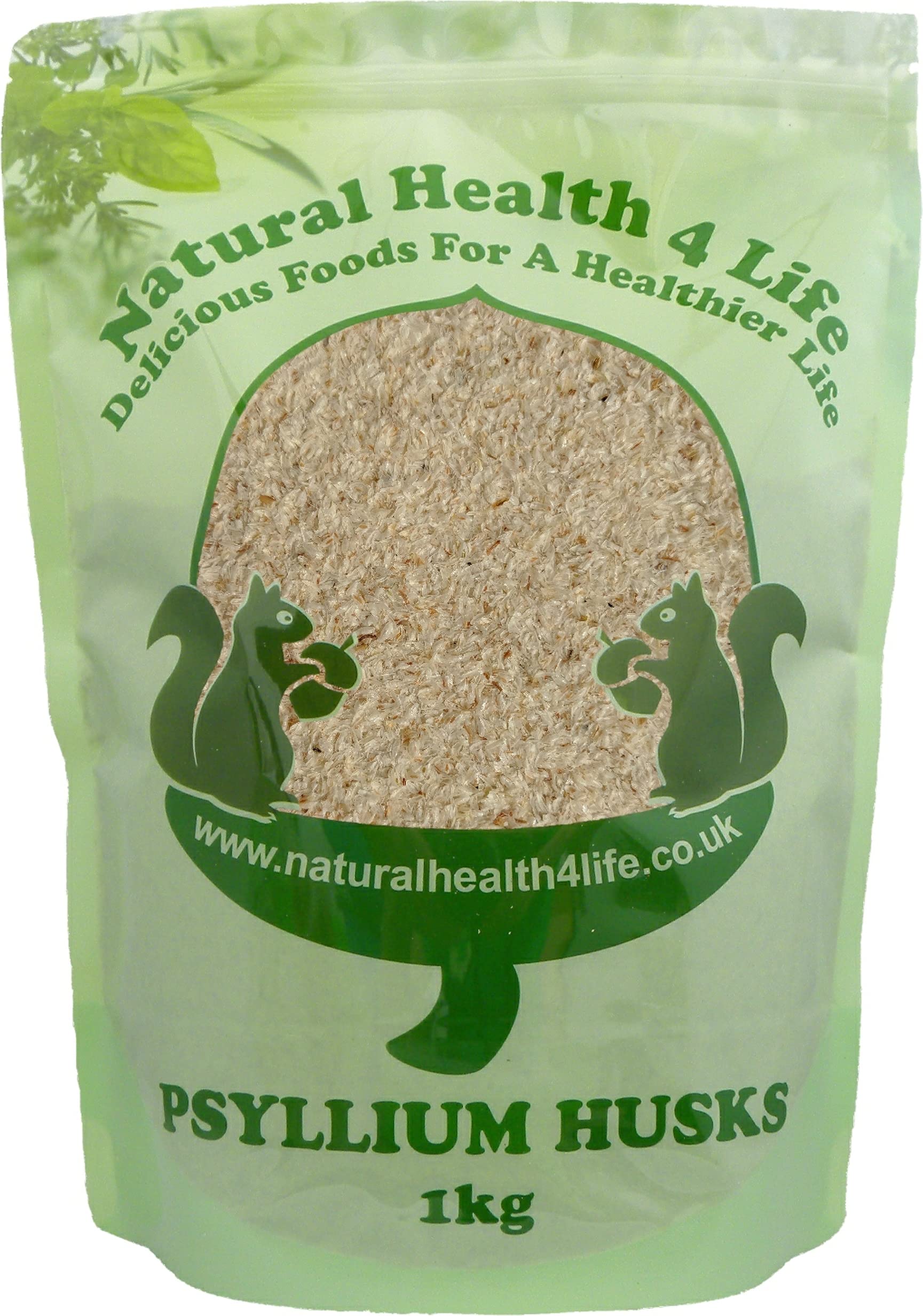 Organic Psyllium Husk Fibre 1kg Resealable Pouch Natural Health 4 Life