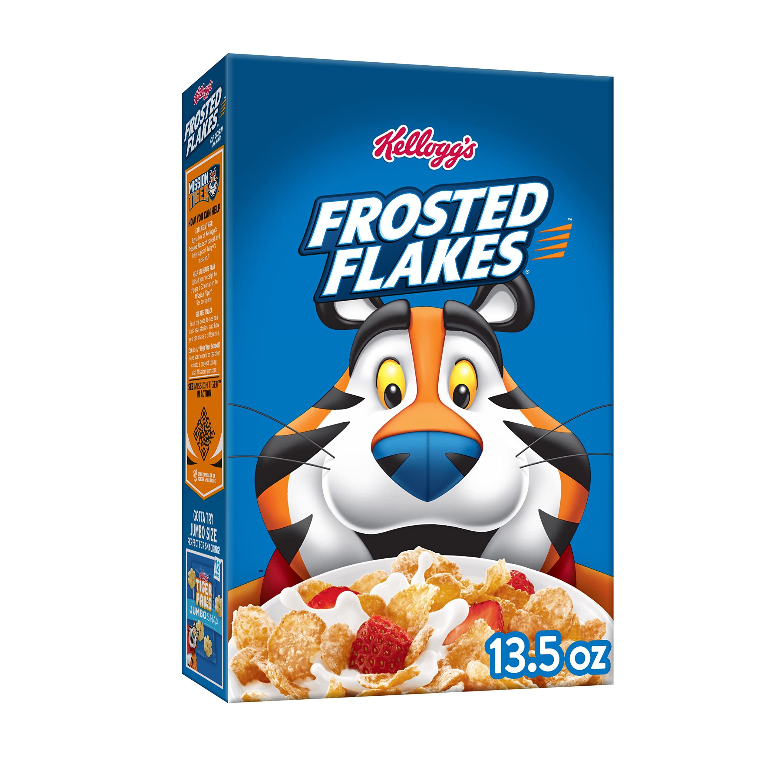 Kellogg's Frosted Flakes Cold Breakfast Cereal, 8 Vitamins And