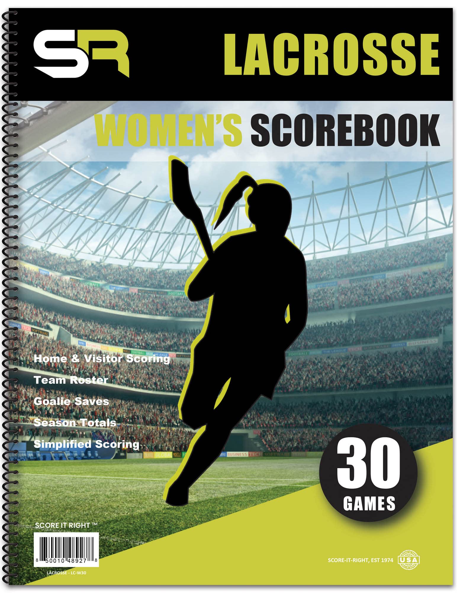 Major League Lacrosse Official Scorebook - Mens