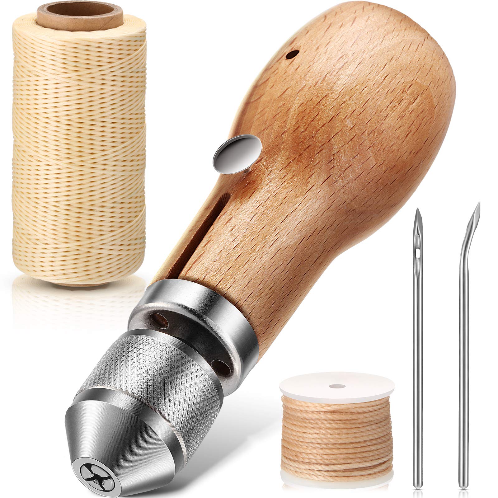 Awl Sewing Leather Tools Wood, Leather Tools Awl Stitching
