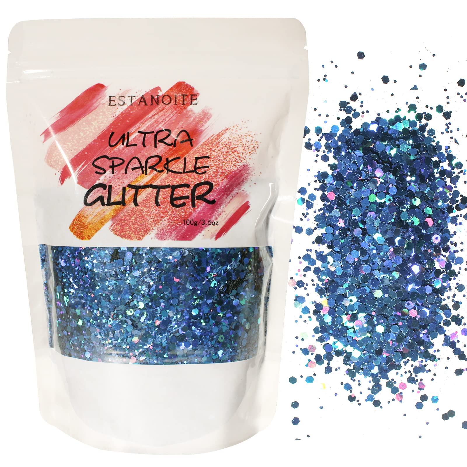 Multi Glitter Mix Holographic festival face body nail art confetti gel  Cosmetic