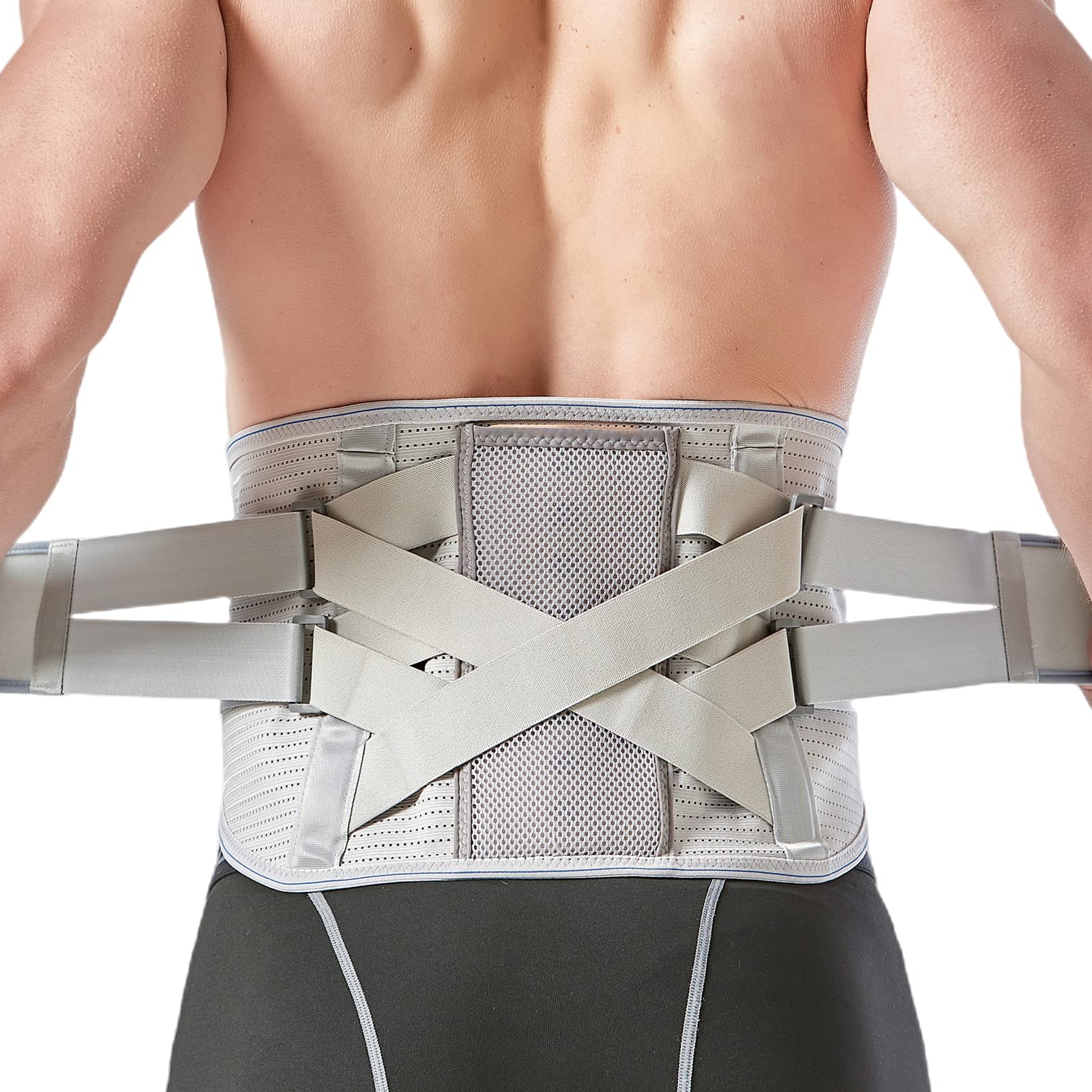 Adjustable Back Brace/Waist Belt For Lower Back Pain Relief Men/Women  Work/Sport/Nursing, Large