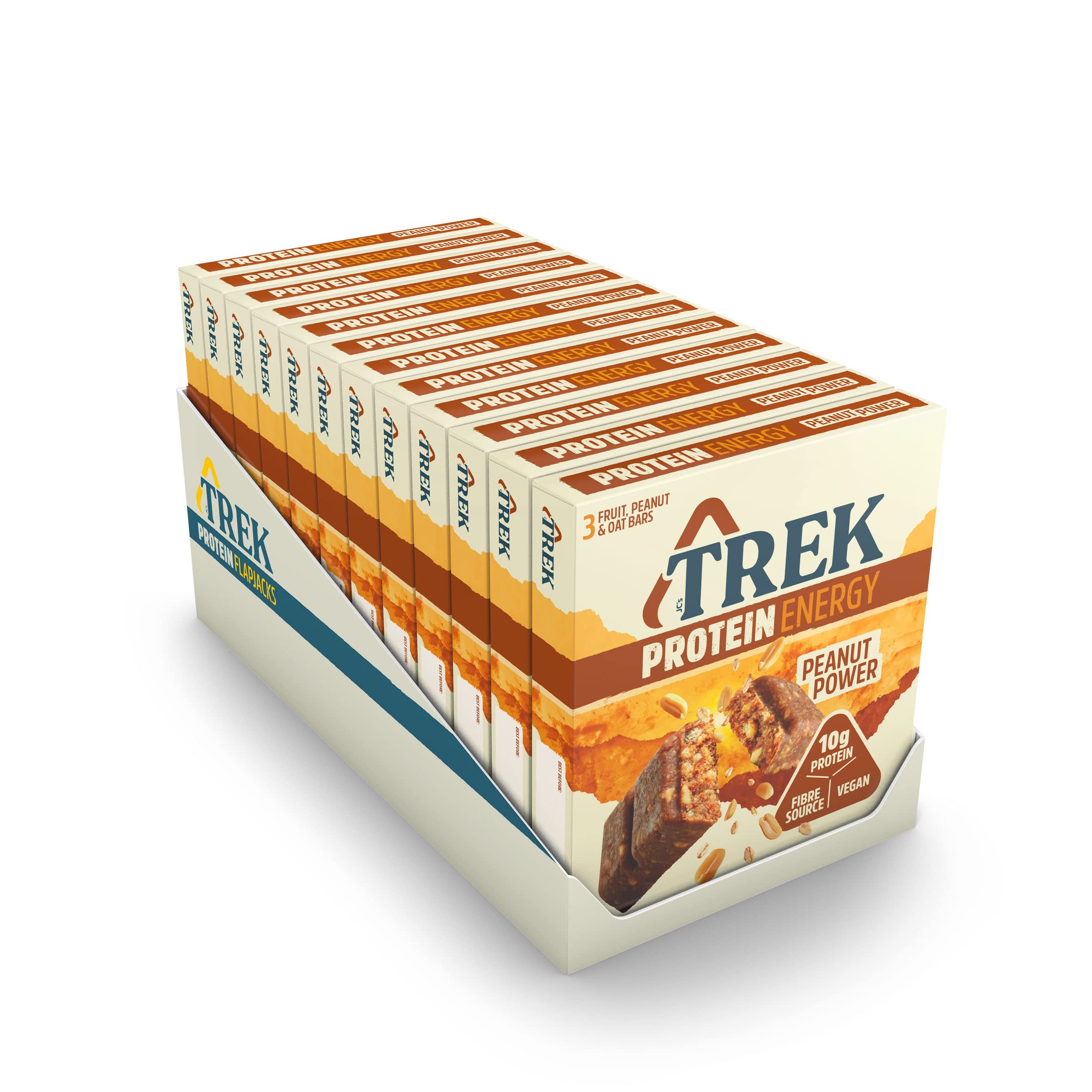 TREK Peanut Power High Protein Energy Bar Plant Based Gluten