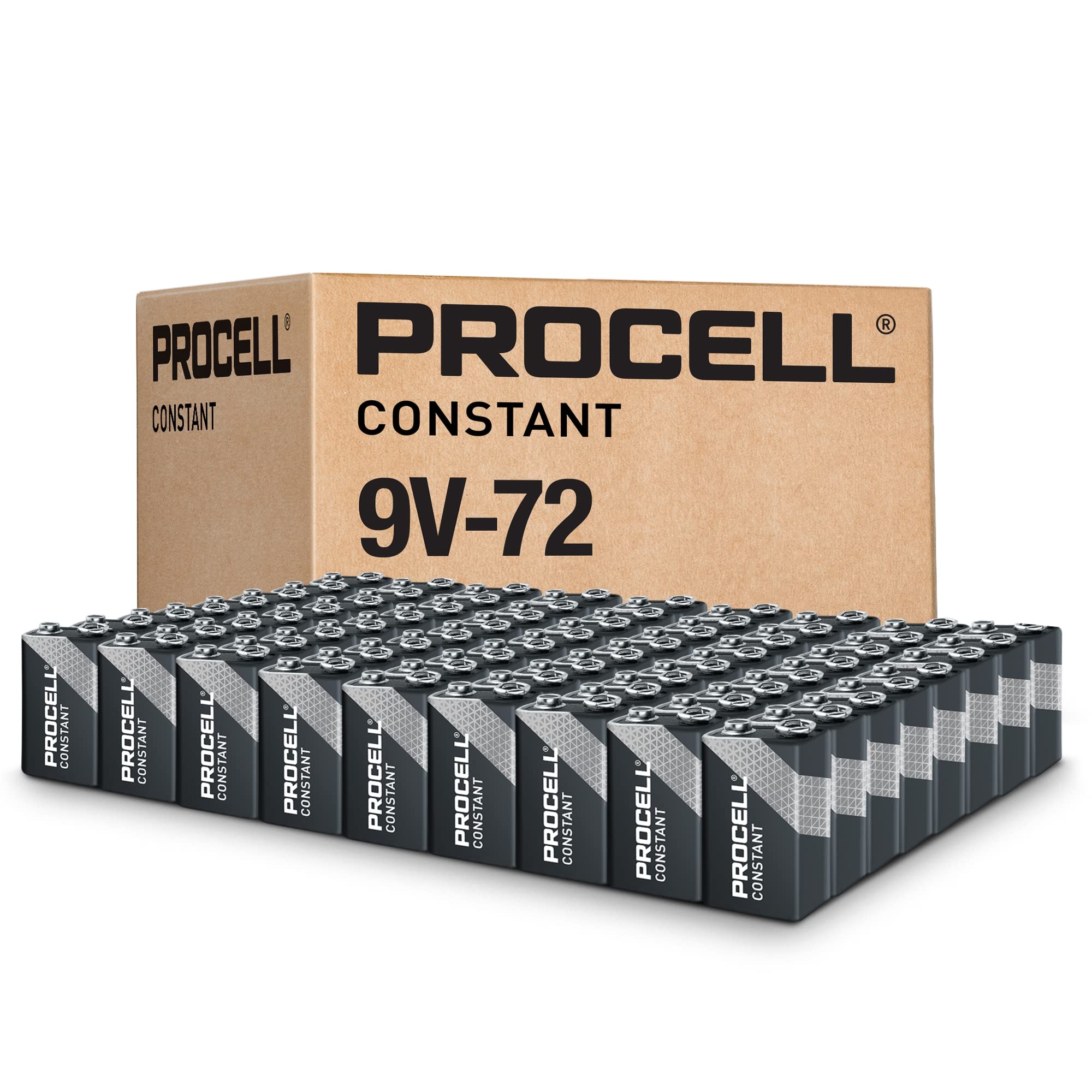 Duracell PROCELL Alkaline 9V Batteries, Black, Copper