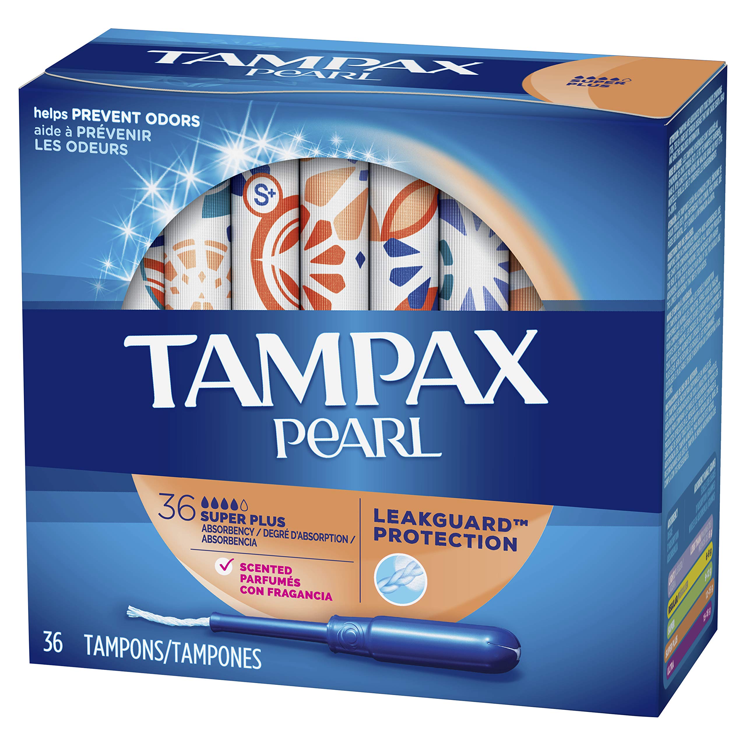  Tampax Pearl Active Plastic, Regular Absorbency