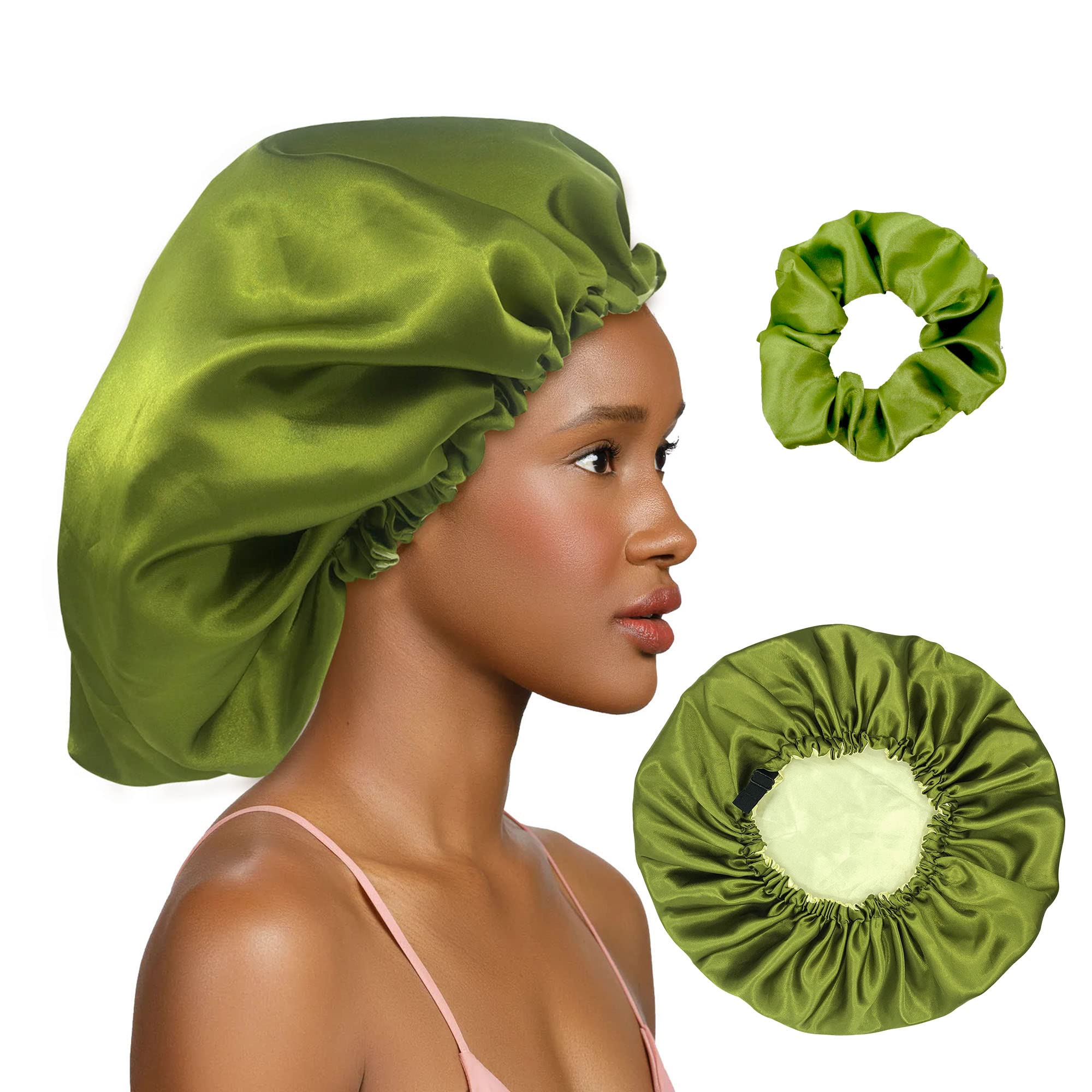 Satin Bonnet Silk Bonnet For Sleeping Hair Bonnets For Women Silk Hair Wrap