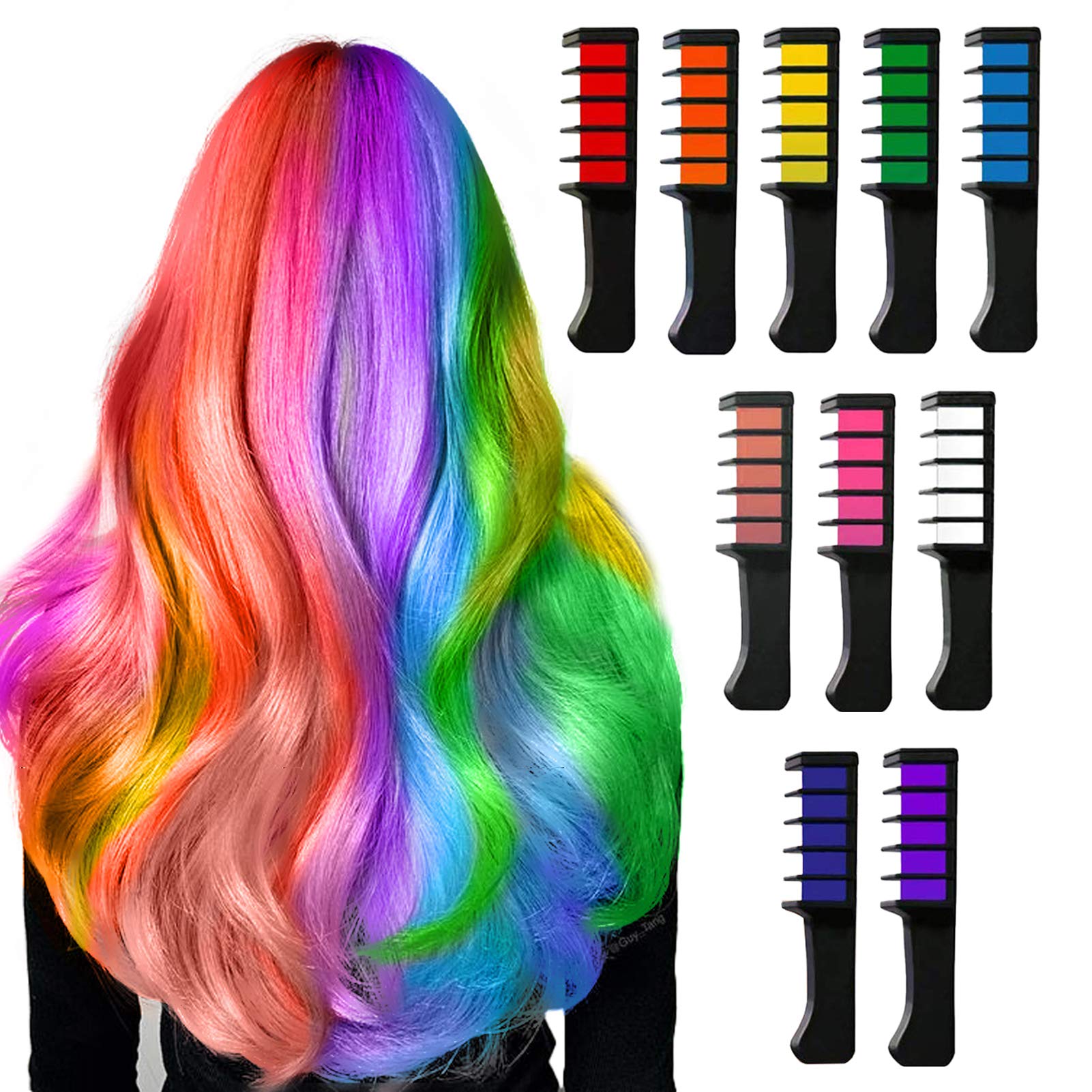 Hair Chalk For Girls, Hair Dyestuff For Kids Temporary Tomb 45 Color  Enhancement