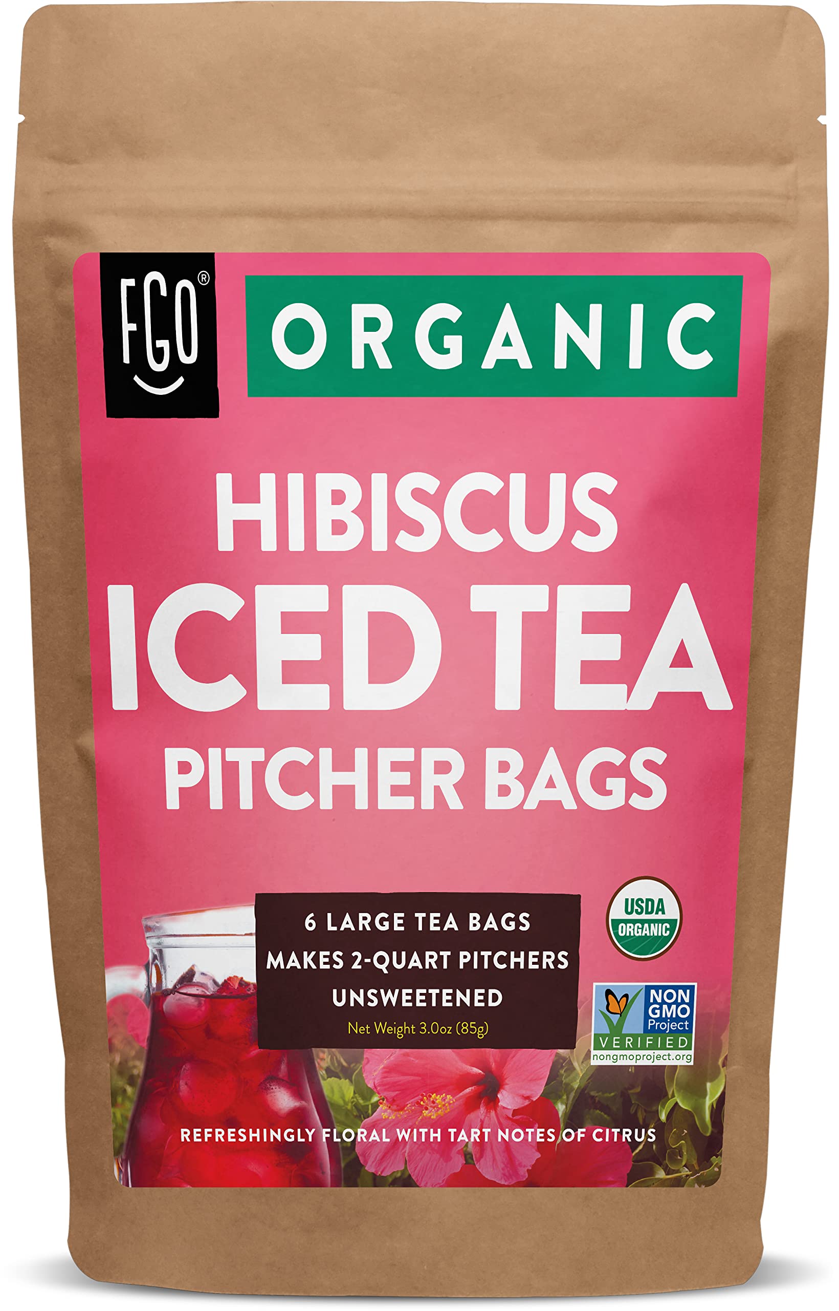 Pink Hibiscus Iced Tea