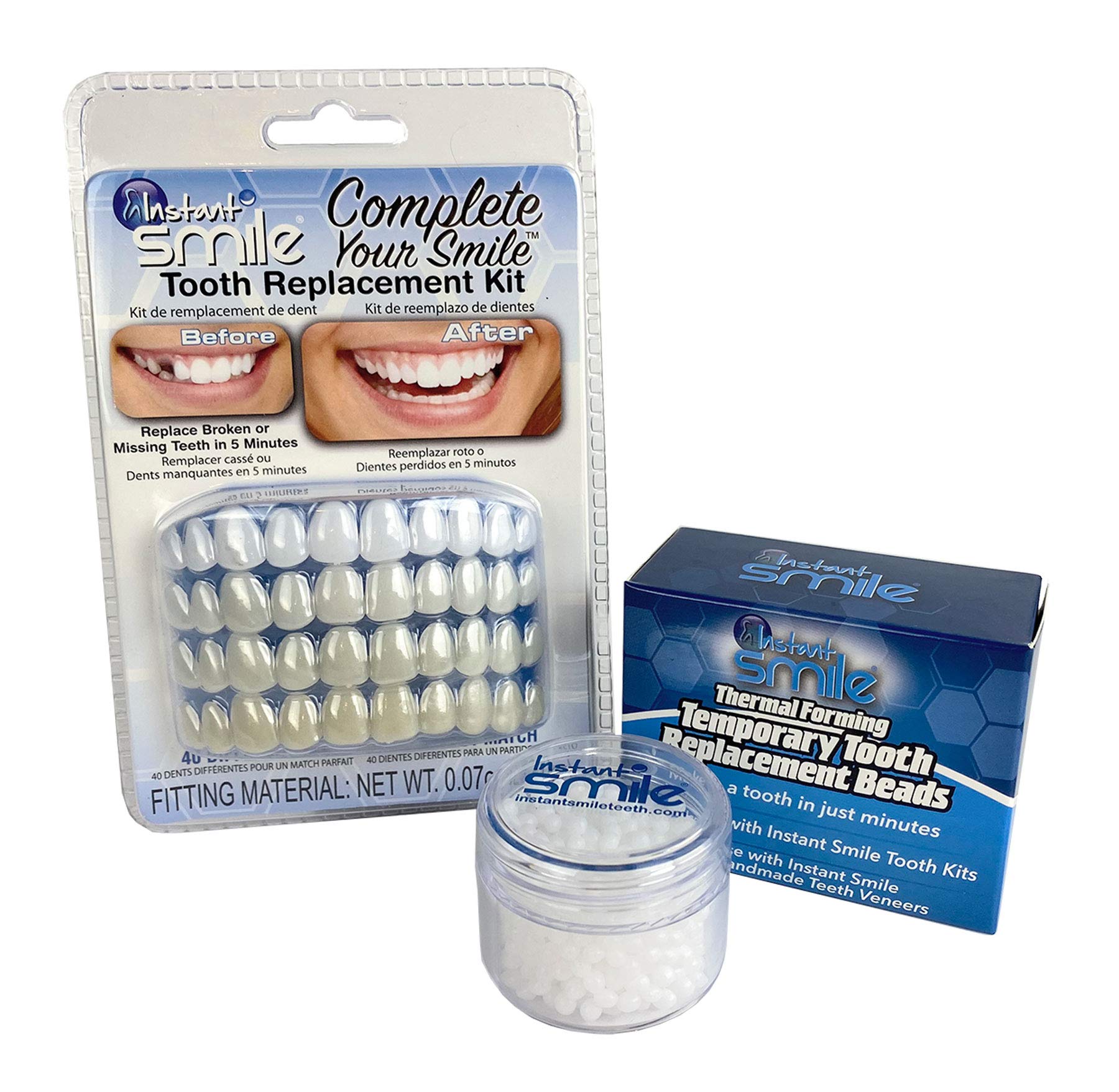 Instant Smile MULTISHADE Patented Temporary Tooth Repair Kit. A