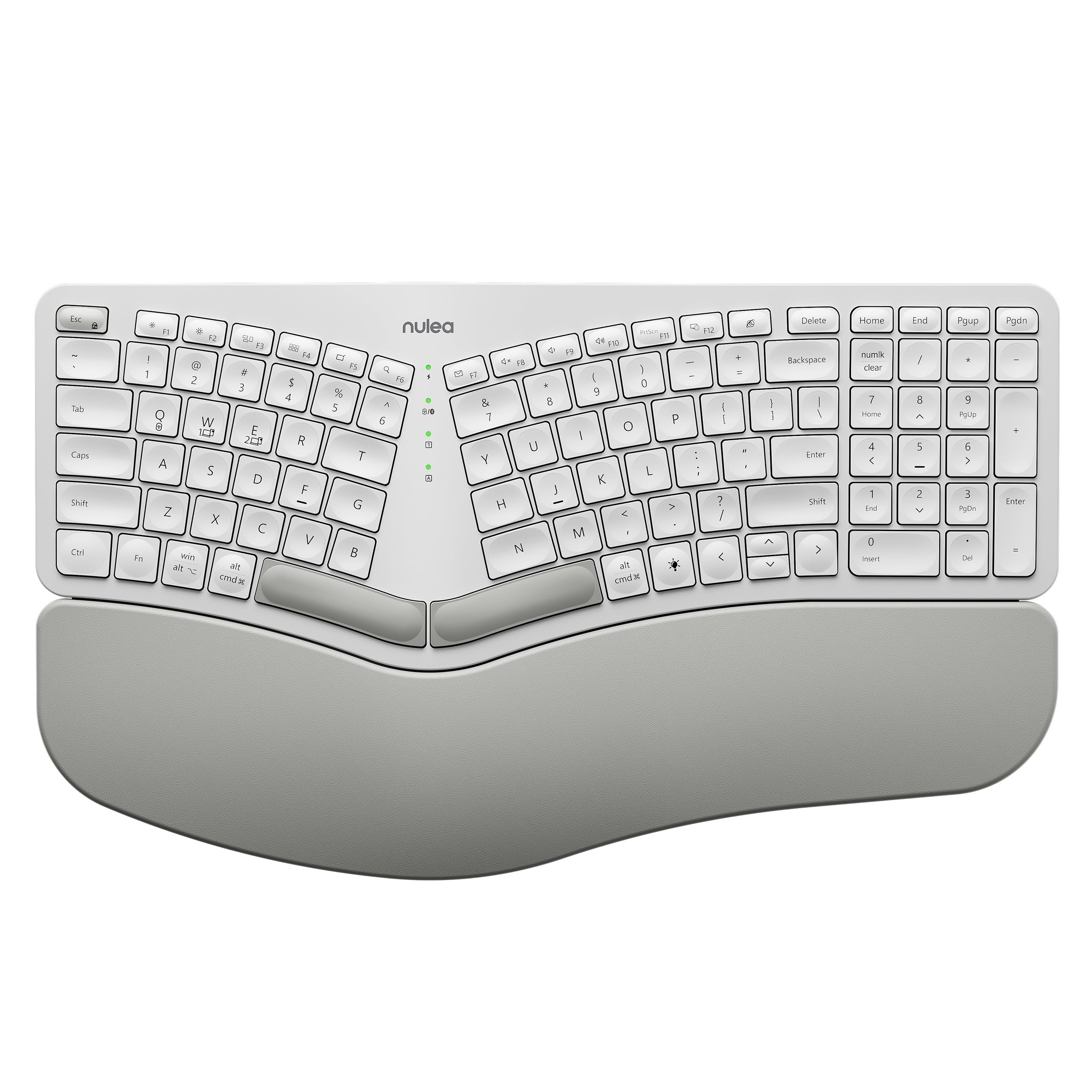 Nulea Rt05a Wireless Ergonomic Keyboard Split Keyboard With Wrist Rest Usb C Charging 7 Color 