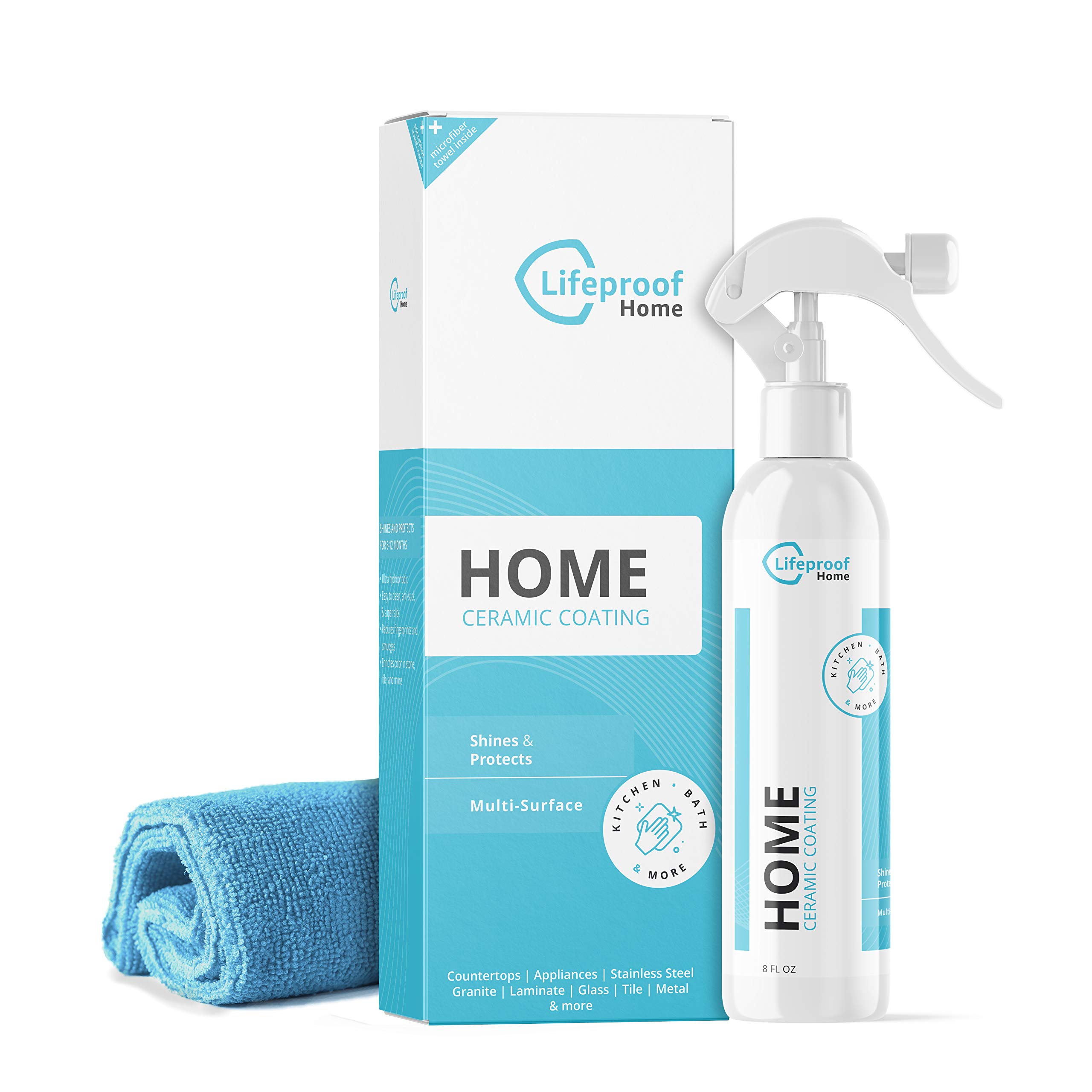 Home Ceramic Coating - Shine & Protect all Home Surfaces!, Easily ceramic  coat all your home kitchen & bath surfaces for a super-slick,  ultra-hydrophobic, glossy finish! ✨ Lifeproof Home's invisible non-toxic