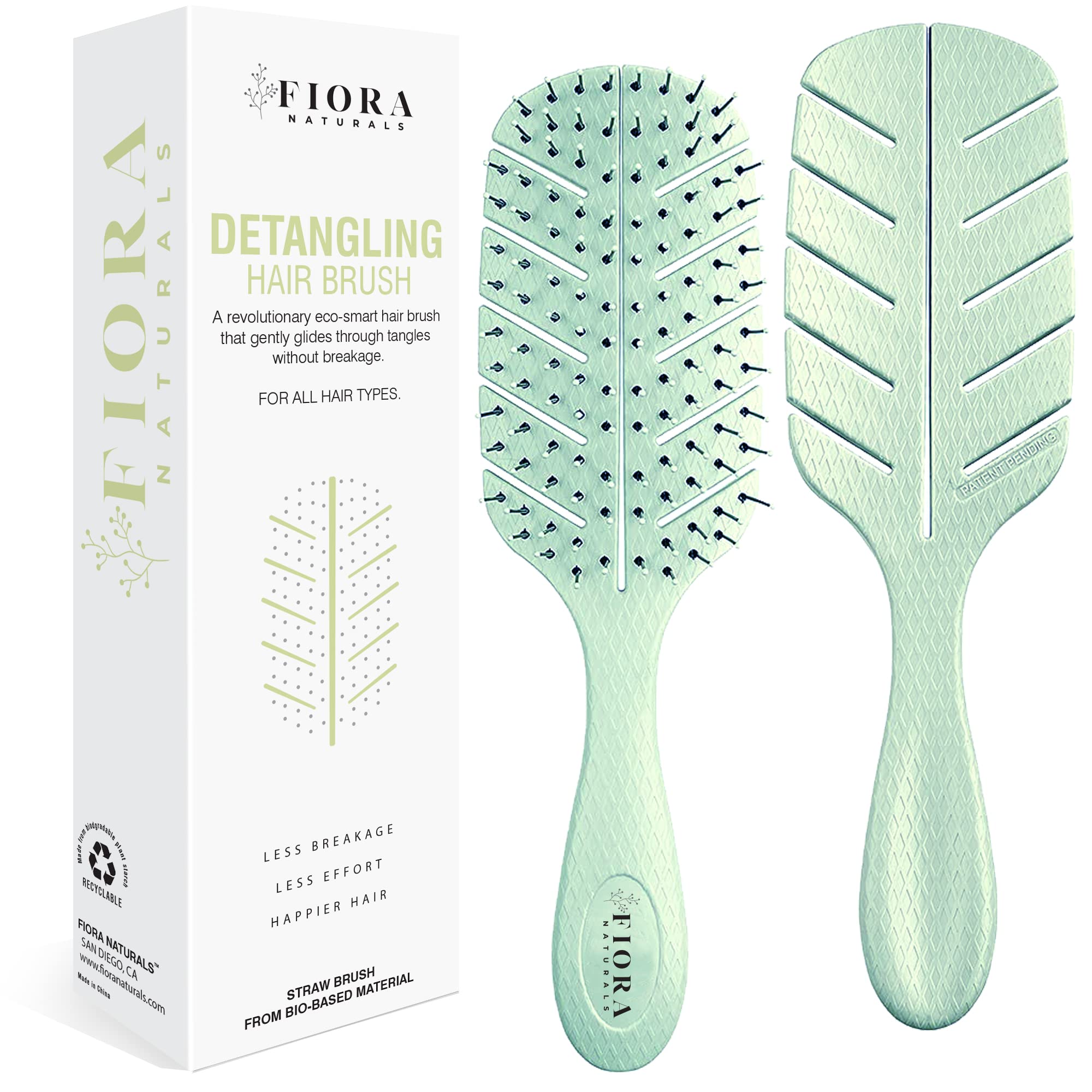 This brush for wet hair made detangling hair easier