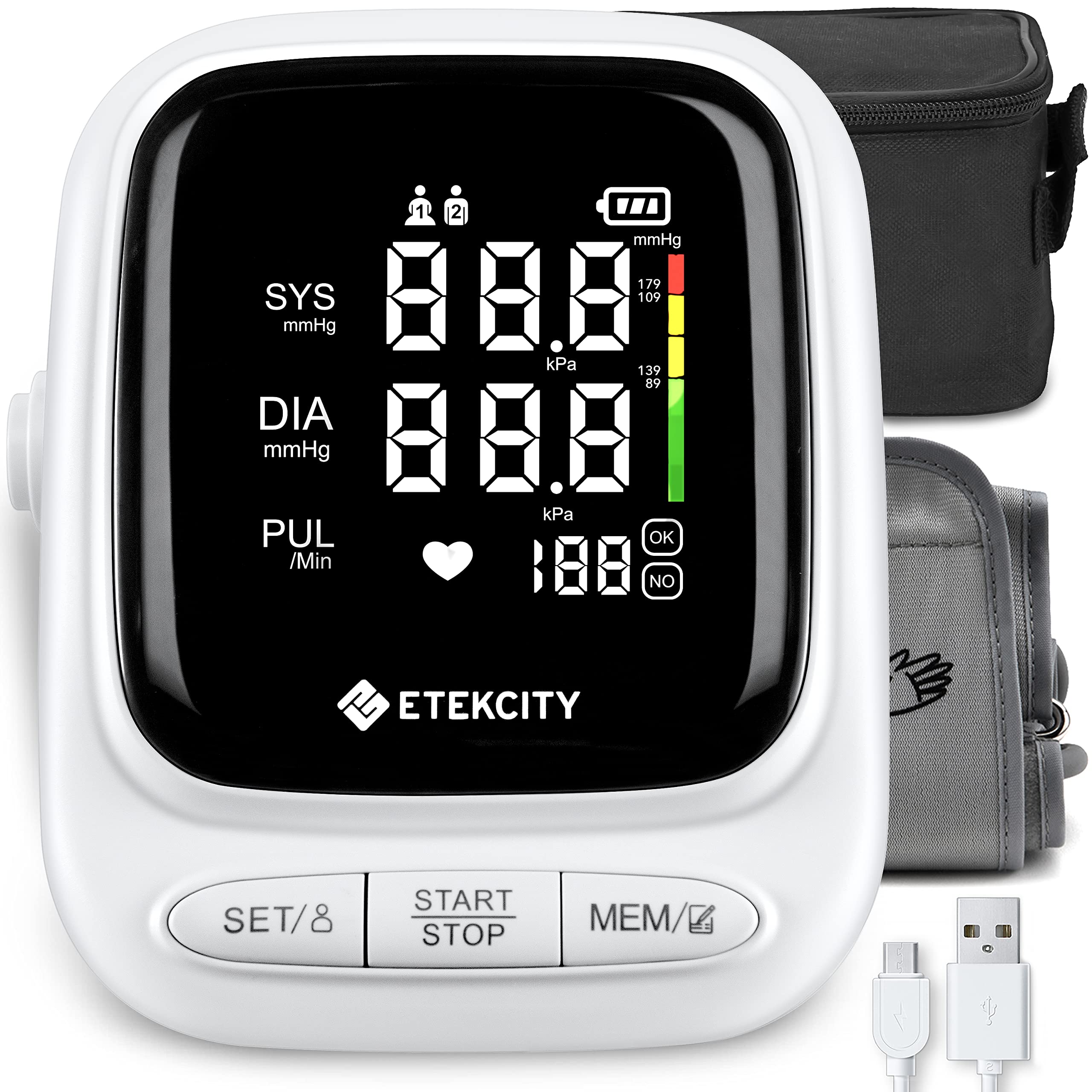  Etekcity Blood Pressure Monitors for Home Use Cuff