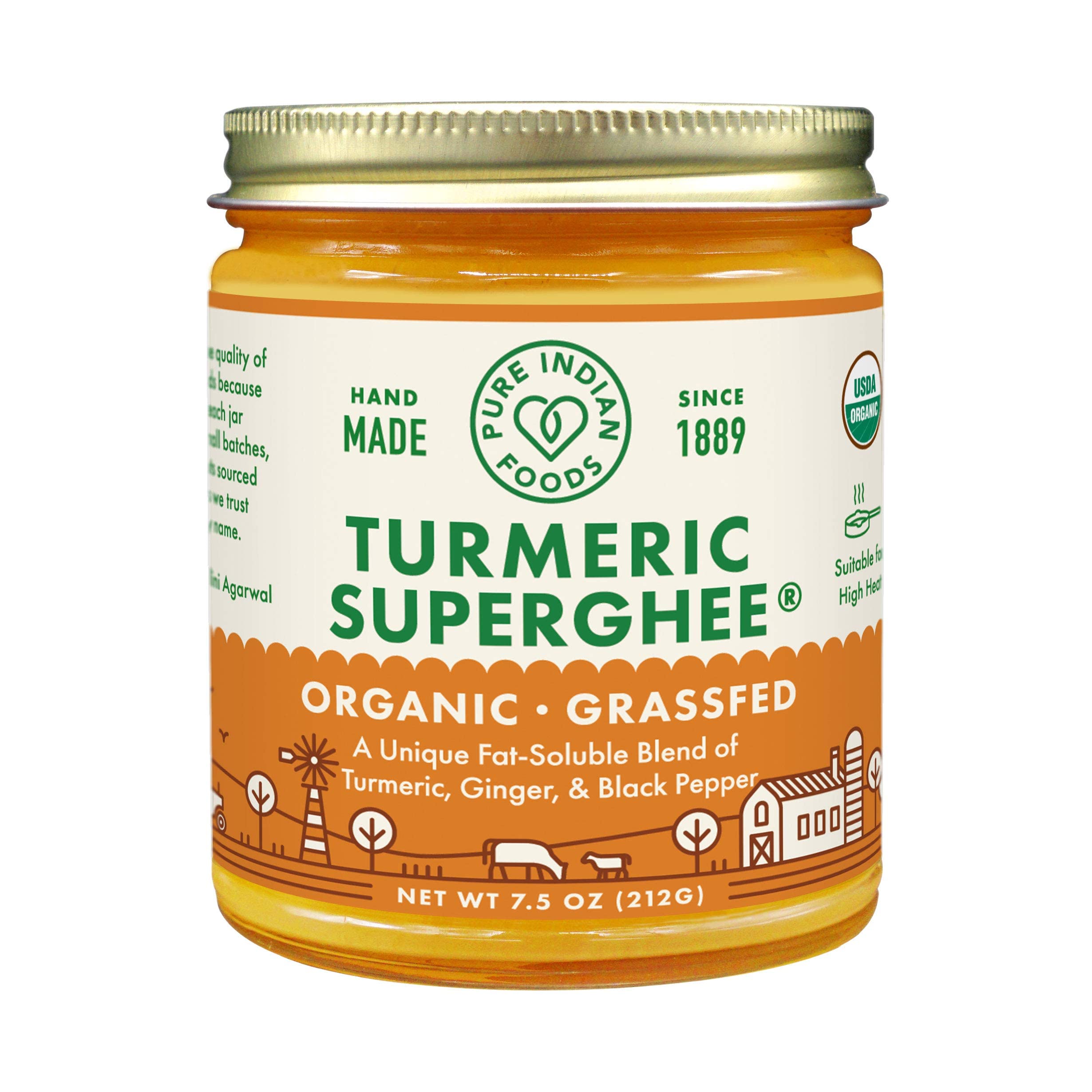 Turmeric Superghee Oz Certified Organic Ounce Pack Of