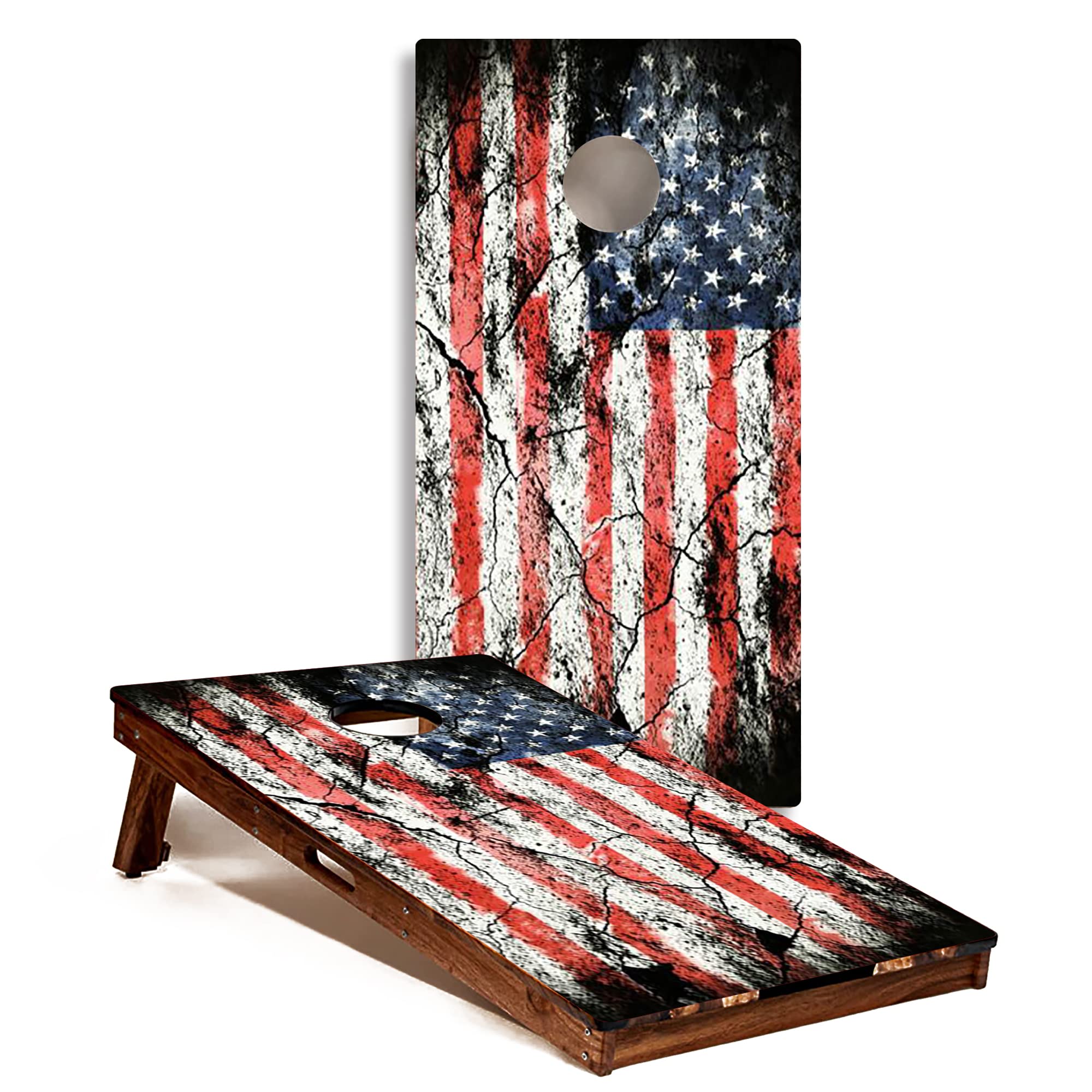 Texas Flag Cornhole Board Vinyl Decal Wrap