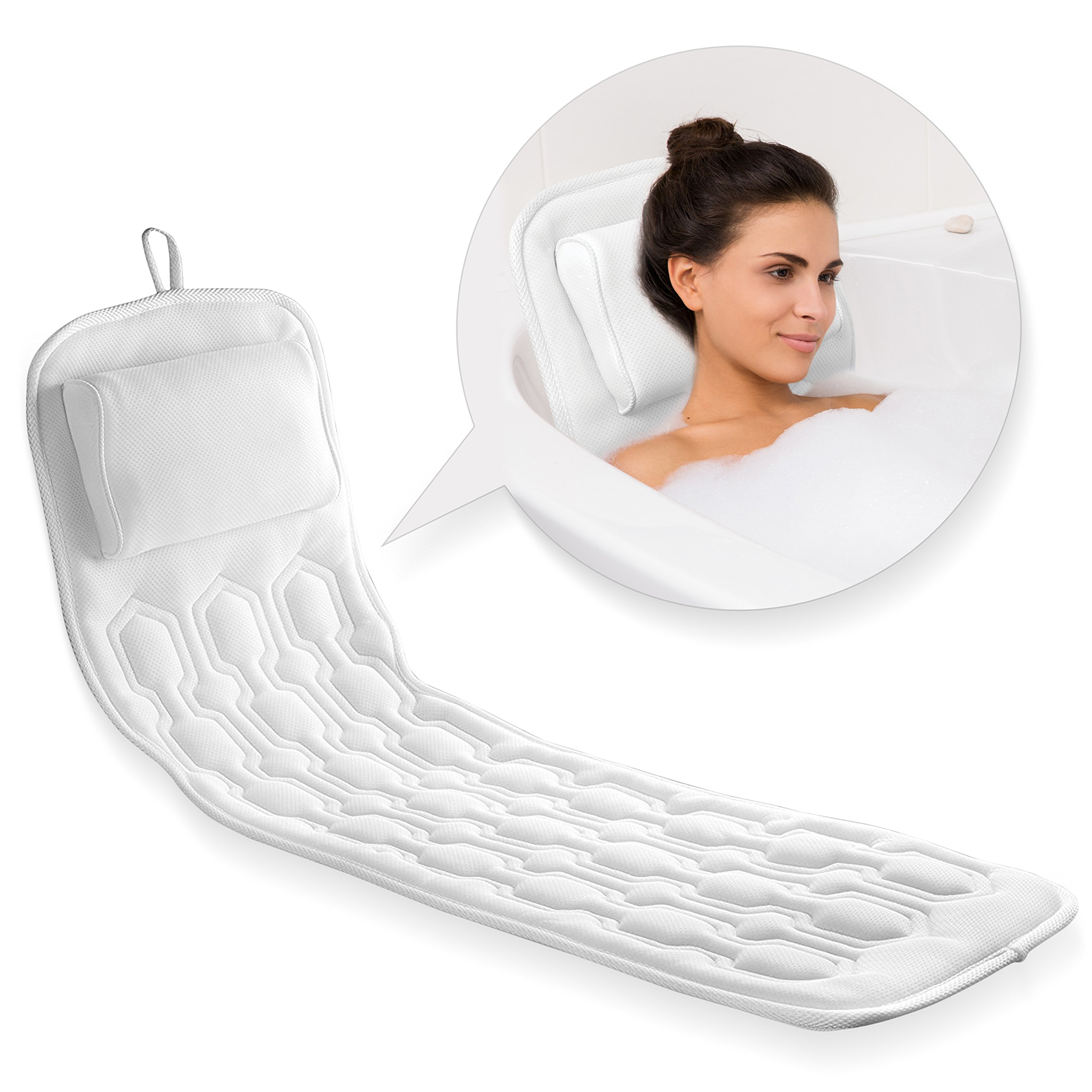 3D Mesh Spa Cushion Bath Tub Spa Pillow Non-Slip Bathtub Head Rest