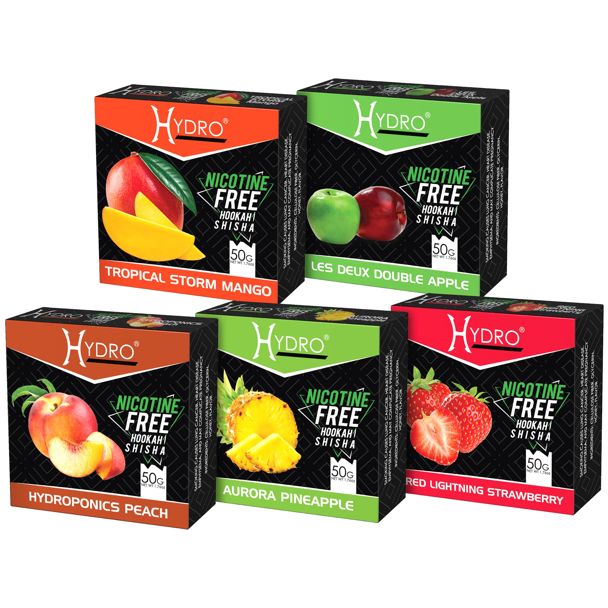 Hydro Hookah Flavors, Fruit Mix Hookah Shisha in Double Apple