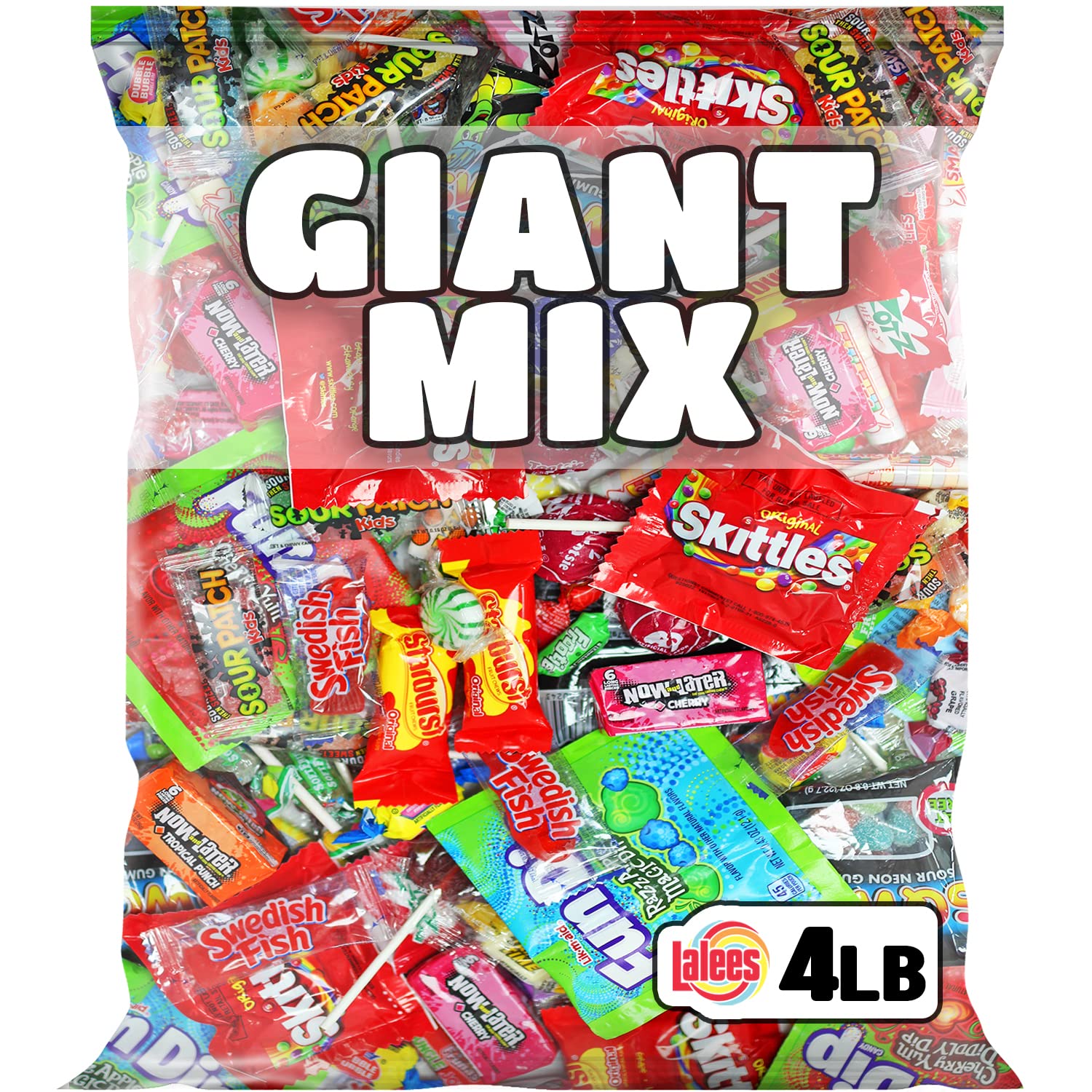 Assorted Candy - 4 Pounds - Bulk Candy - Party Mix - Goodie Bag Stuffers -  Candy Variety Pack - Pinata Candy - Individually Wrapped Candies - Fun Size  Candy - Bag Candy