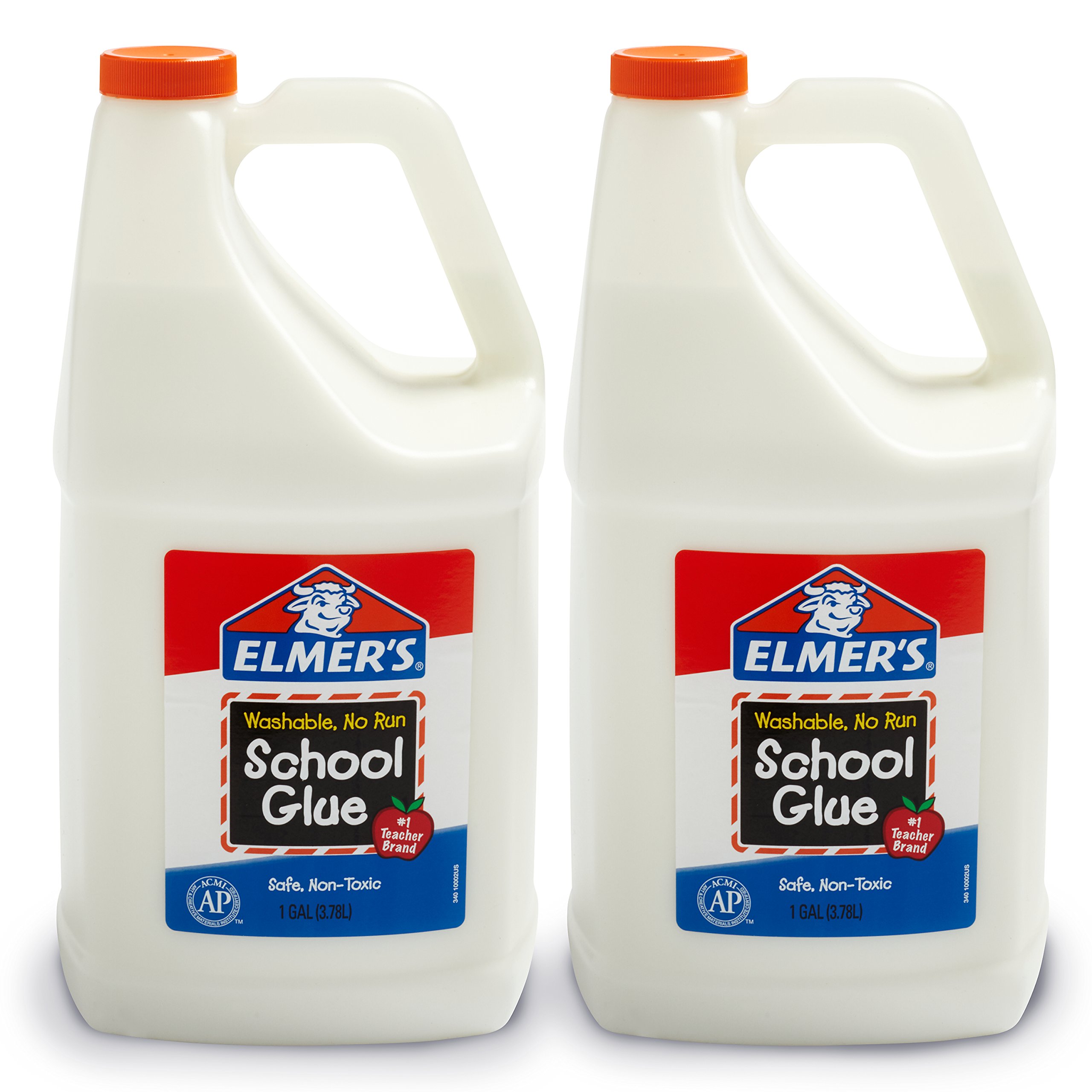 Elmer's Liquid School Glue, Washable, 1 Gallon, 2 Count 1 Gallon