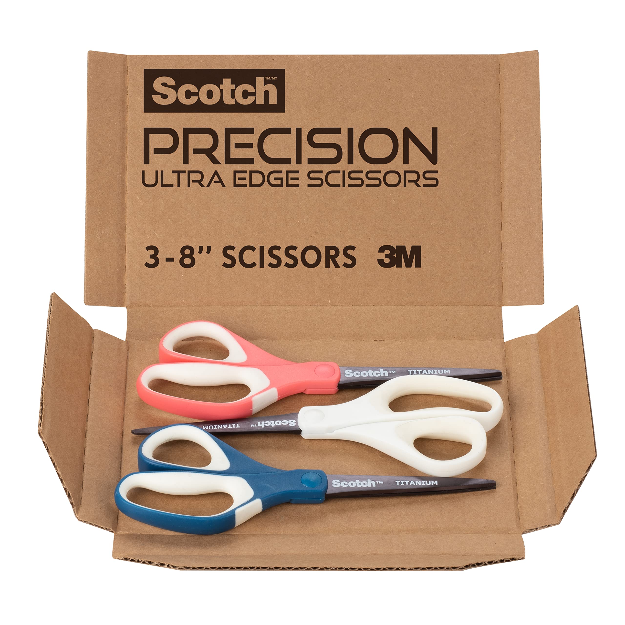 Scissors 8 Multipurpose Scissors Titanium Coated Sturdy Sharp Scissors  Right/Le